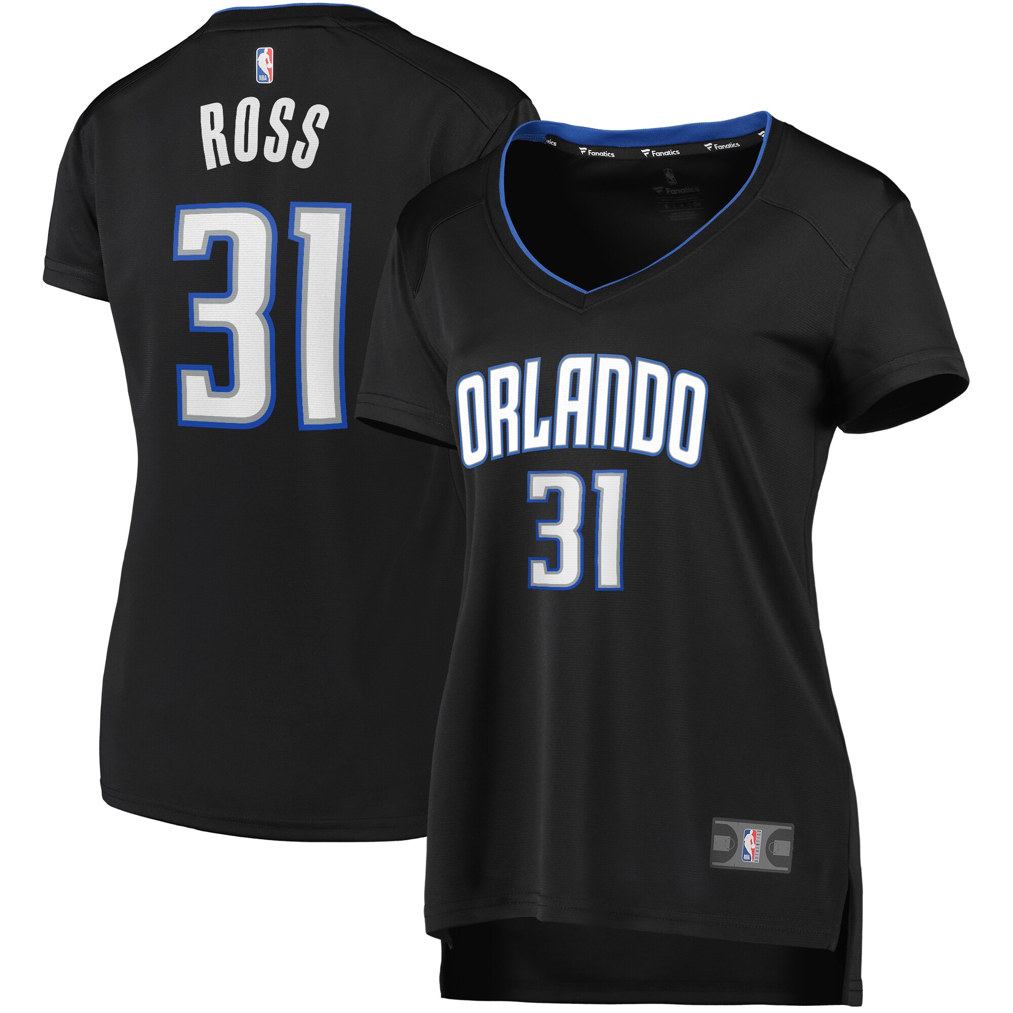 Terrence Ross Orlando Magic Fanatics Branded Women's Fast Break Road Player Jersey - Black - vstockx