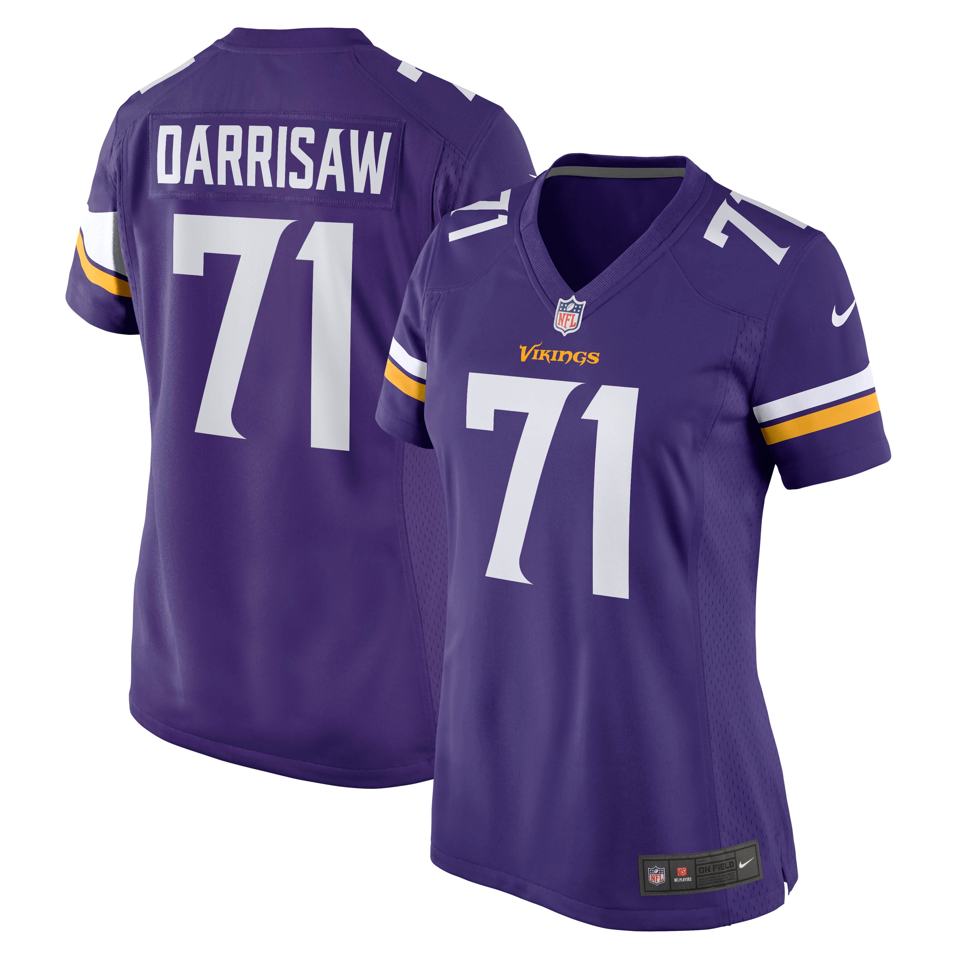 Christian Darrisaw Minnesota Vikings Nike Women's Game Jersey - Purple - vstockx