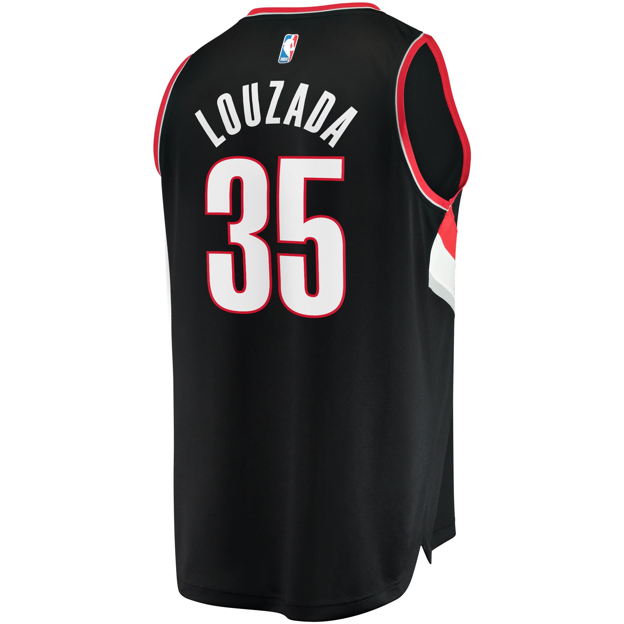 Didi Louzada Portland Trail Blazers Fanatics Branded Youth 2021/22 Fast Break Replica Jersey - Icon Edition - Black - vstockx