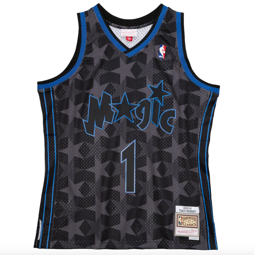 Men's Tracy McGrady Orlando Magic Mitchell & Ness 2000-01 Hardwood Classics Reload 2.0 Swingman Jersey - Black - vstockx