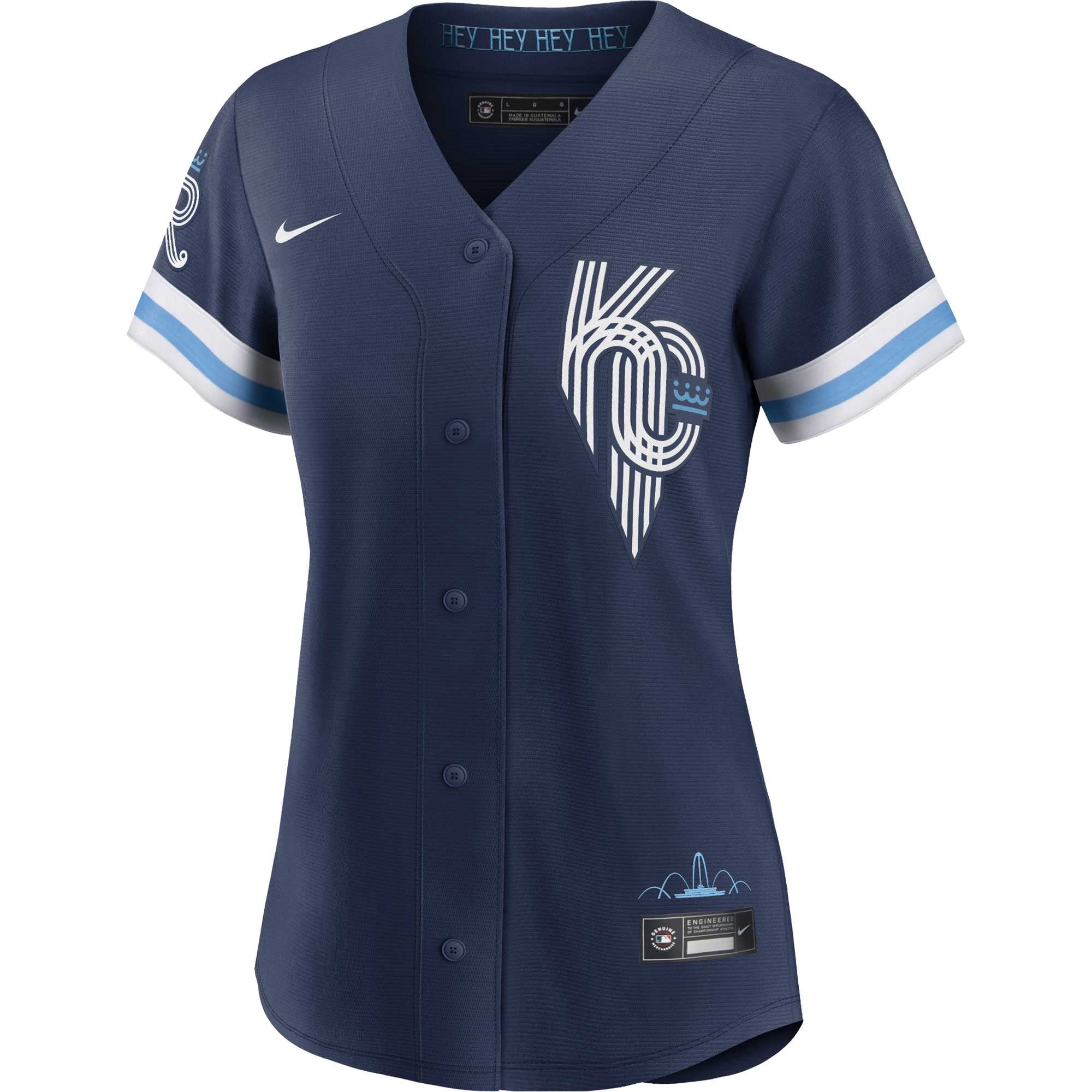 Women's Nike Whit Merrifield Navy Kansas City Royals Alternate City Connect Replica Player Jersey - vstockx