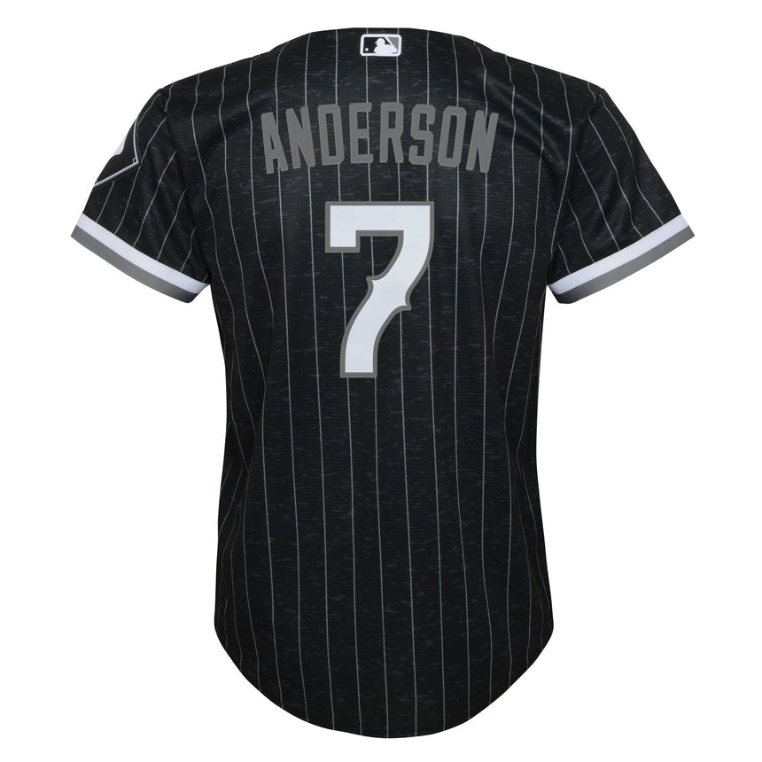 Tim Anderson Chicago White Sox Child Black City Connect Replica Jersey - vstockx