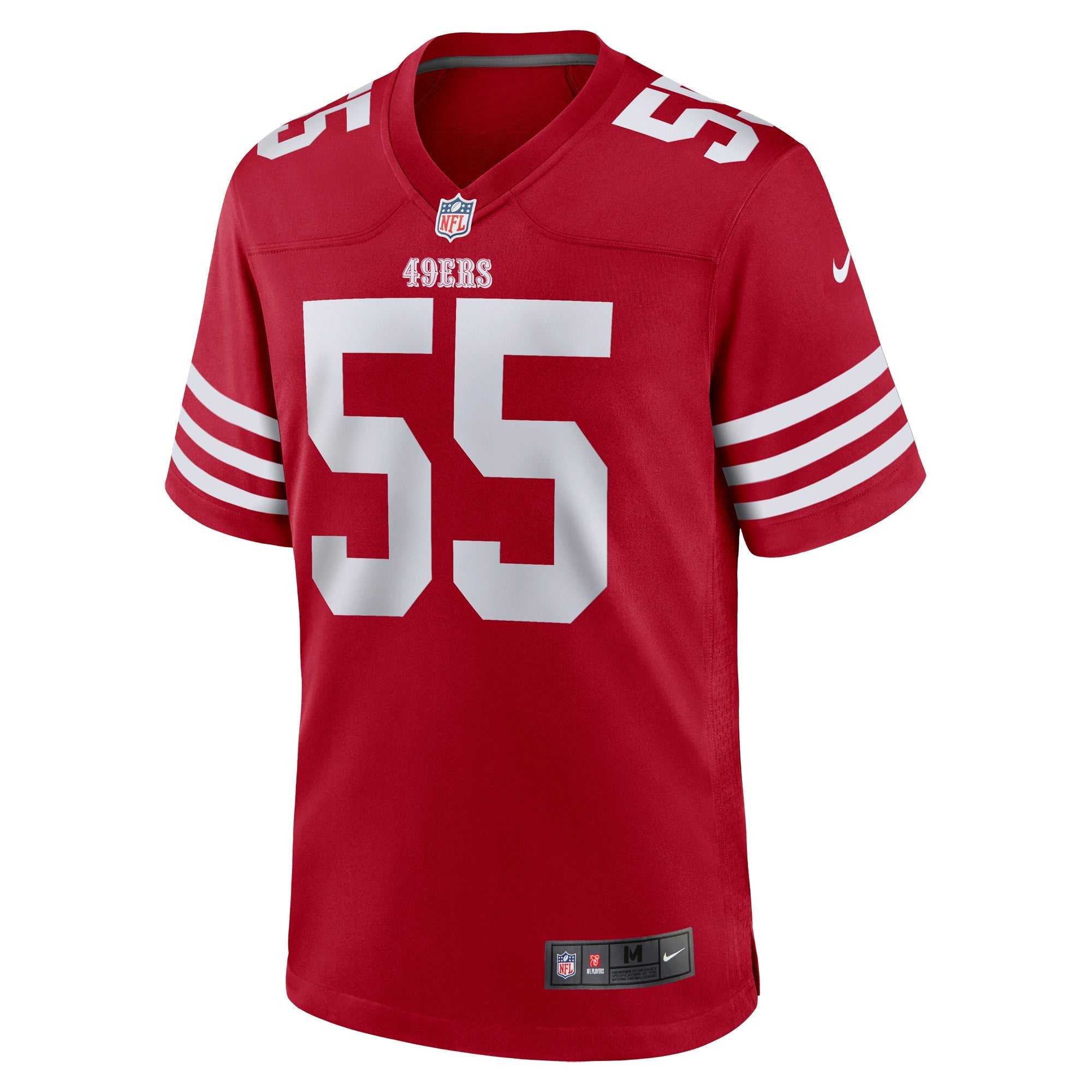 Men's Nike Jon Feliciano Scarlet San Francisco 49ers Game Player Jersey - vstockx