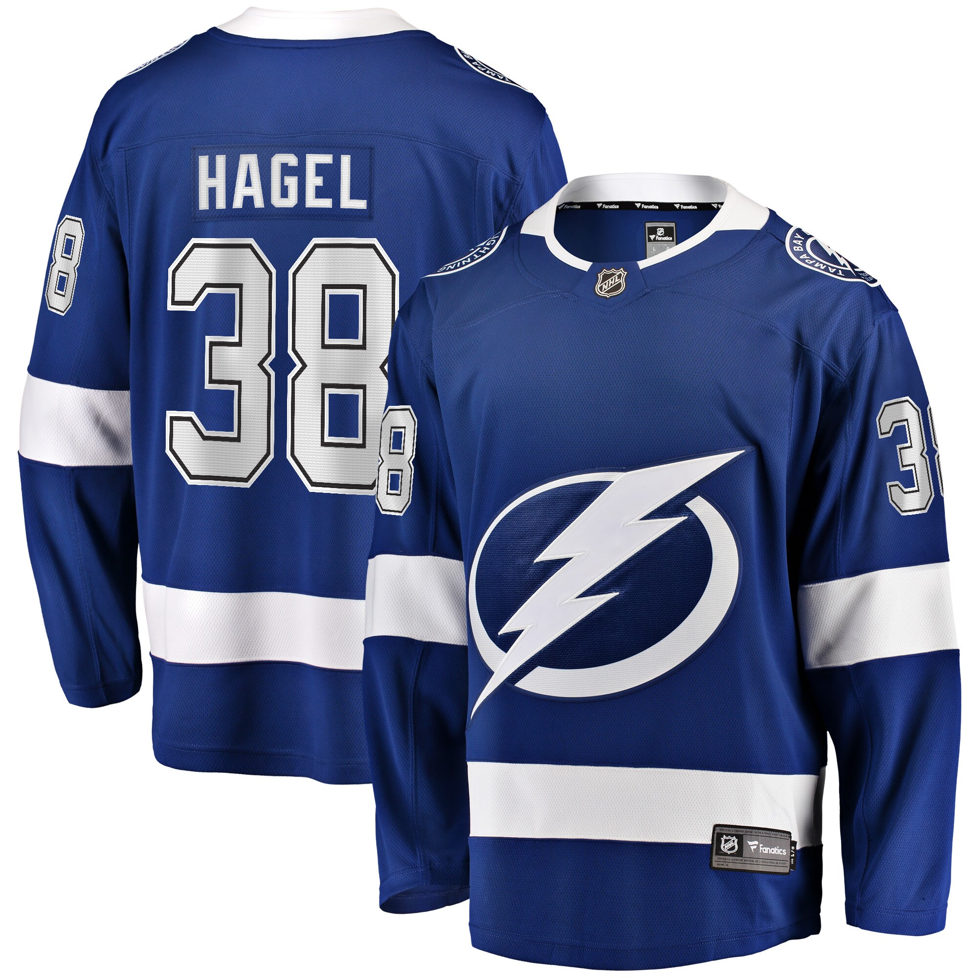 Brandon Hagel Tampa Bay Lightning Fanatics Branded Home Breakaway Player Jersey - Blue - vstockx