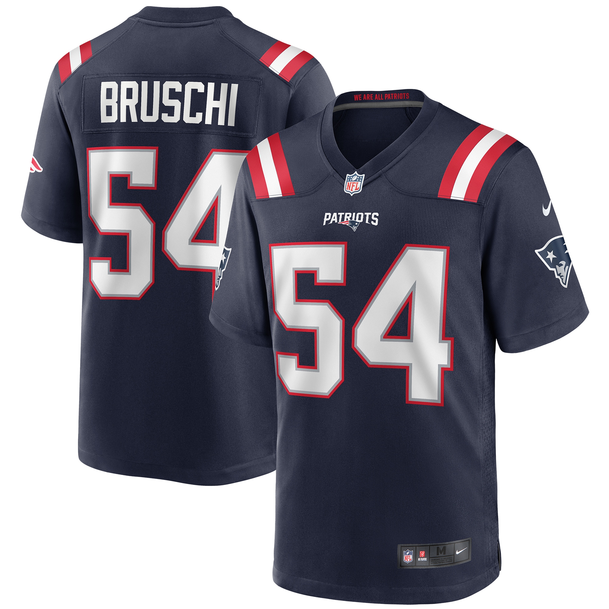 Tedy Bruschi New England Patriots Nike Game Retired Player Jersey - Navy - vstockx