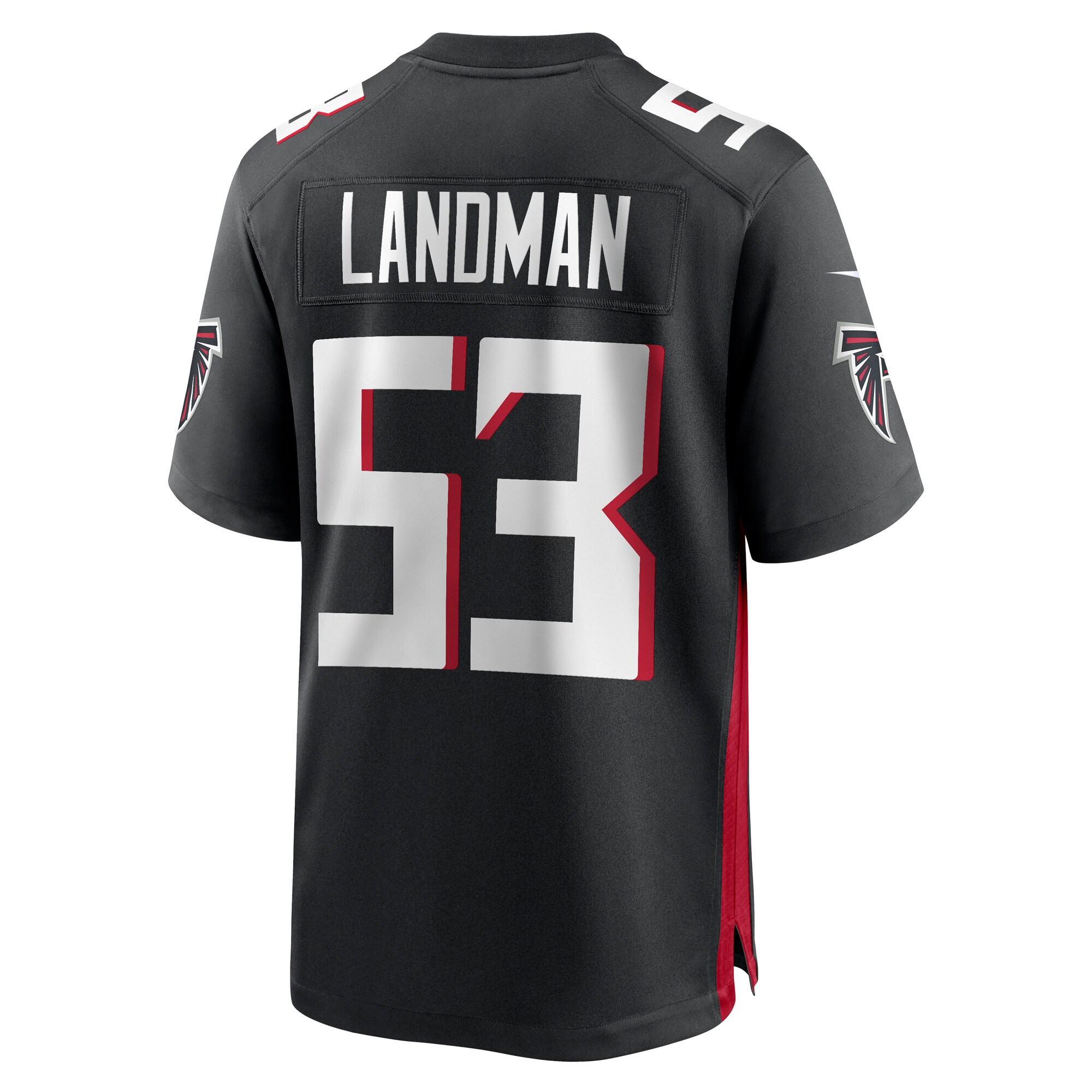 Nate Landman Atlanta Falcons Nike Team Game Jersey - Black - vstockx