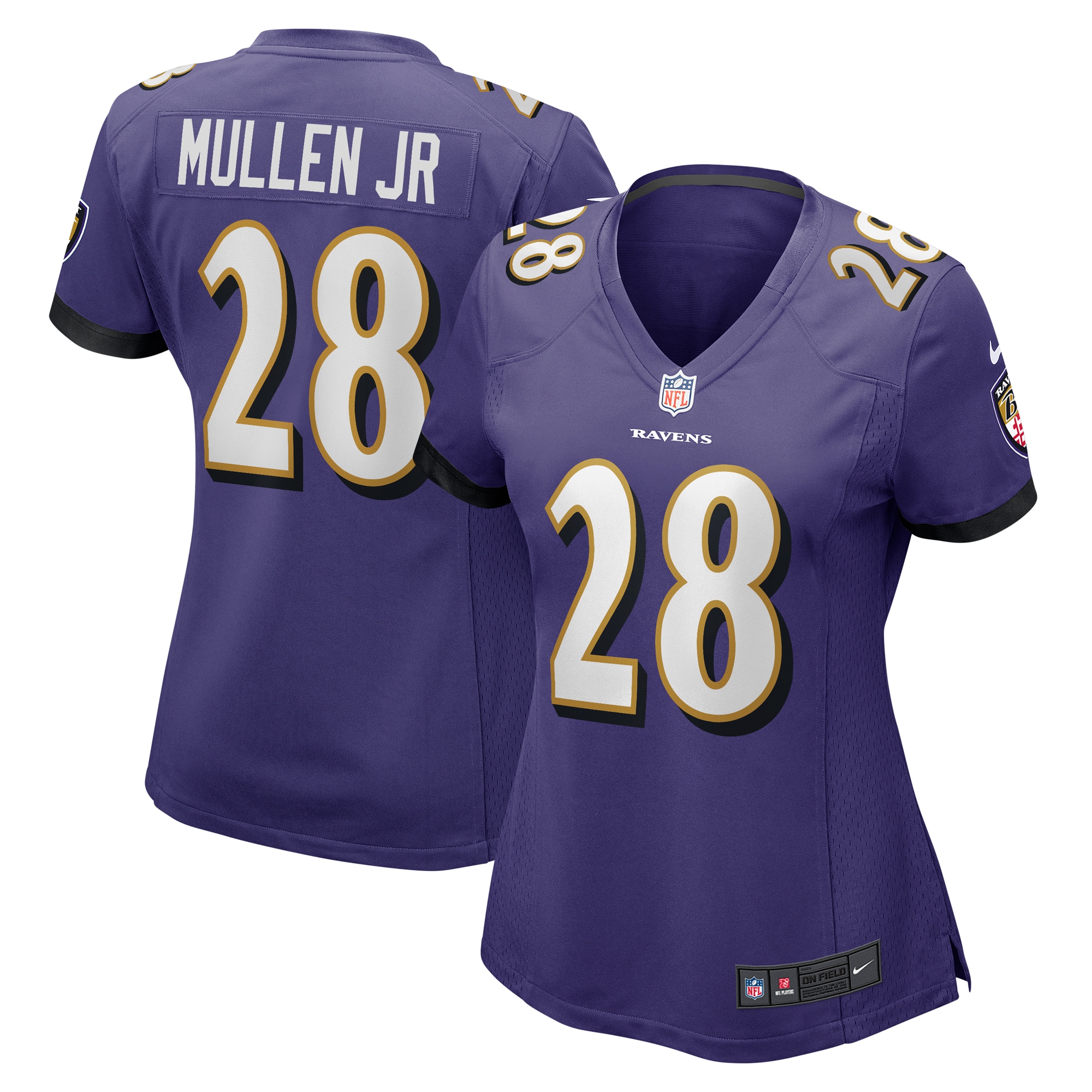 Trayvon Mullen Jr. Baltimore Ravens Nike Women's Team Game Jersey - Purple - vstockx
