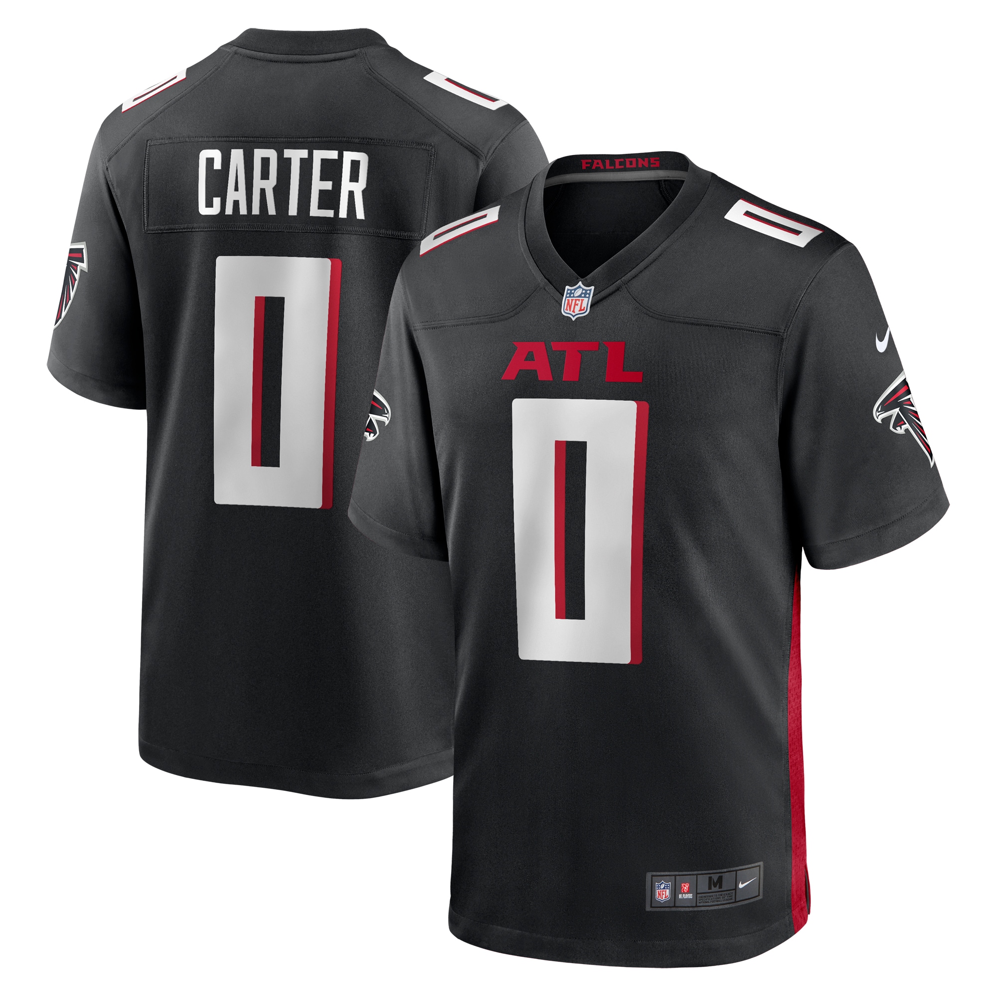 Lorenzo Carter Atlanta Falcons Nike Game Player Jersey - Black - vstockx