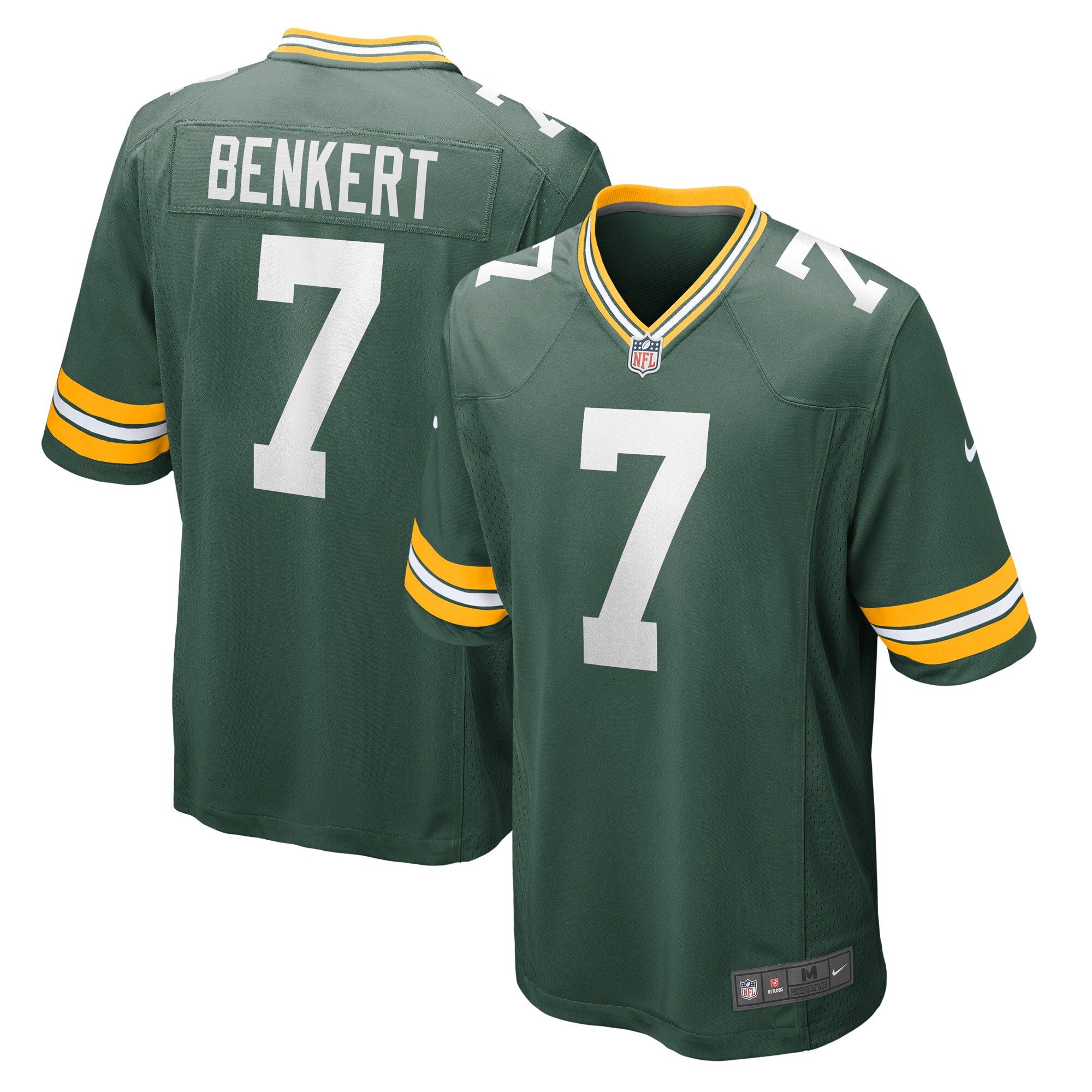 Kurt Benkert Green Bay Packers Nike Game Jersey - Green - vstockx