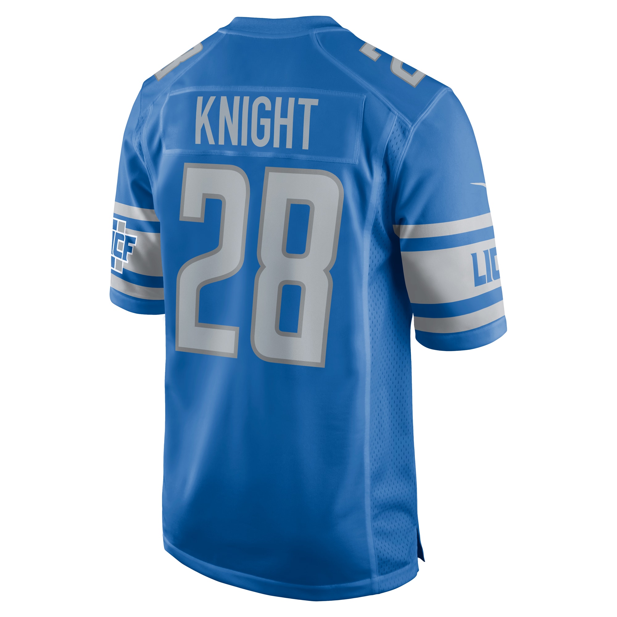 Zonovan Knight Detroit Lions Nike Team Game Jersey - Blue - vstockx