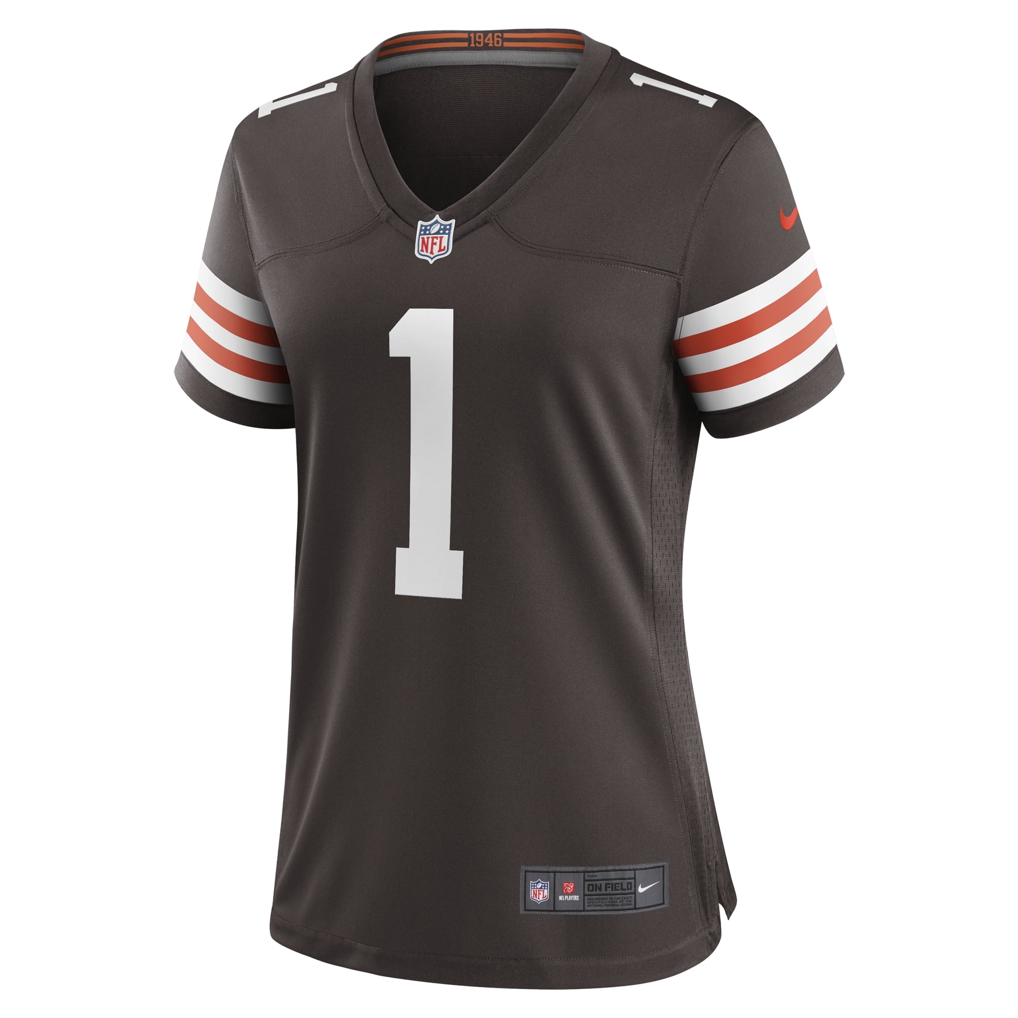 Women's Nike Number 1 Mom Brown Cleveland Browns Game Jersey - vstockx