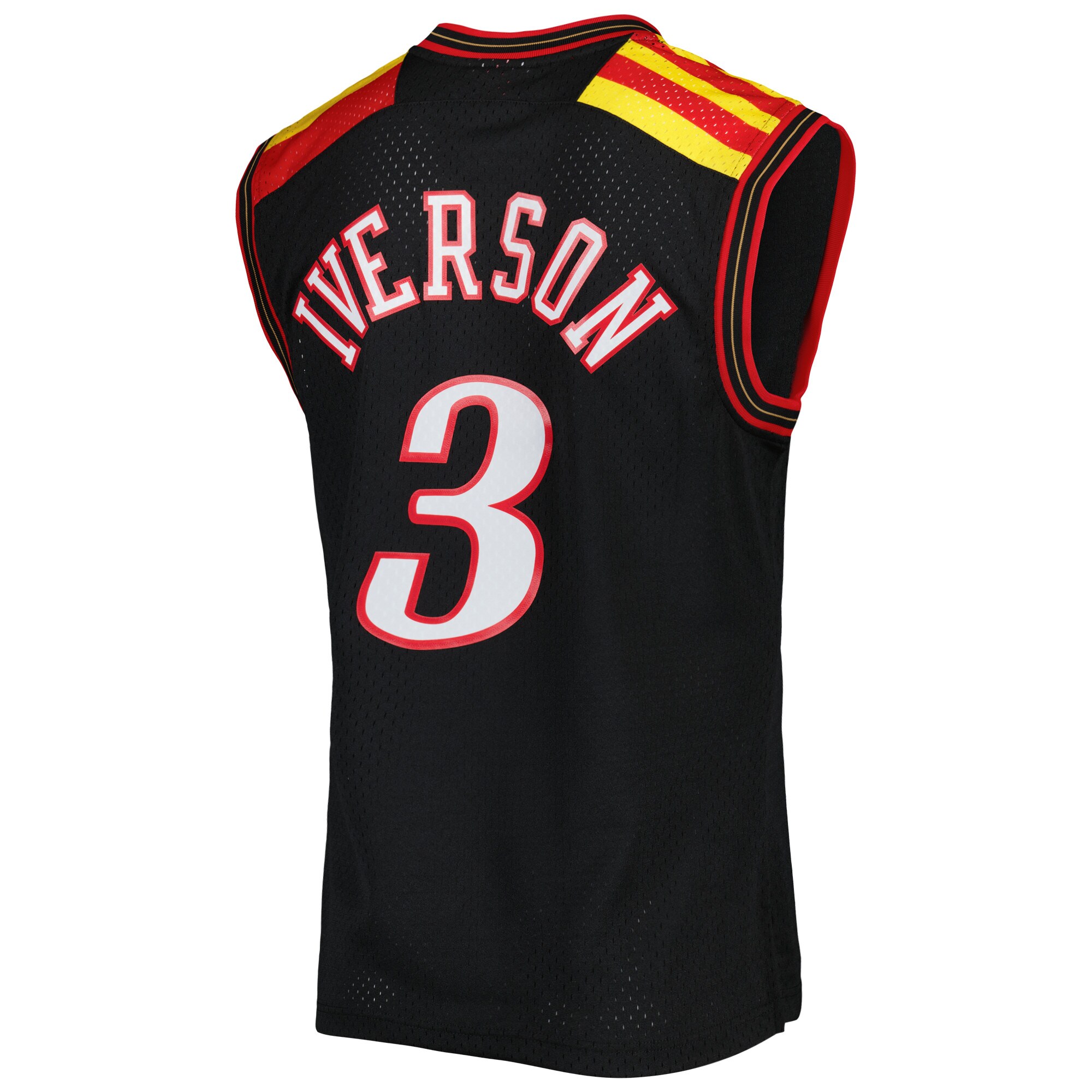 Allen Iverson Philadelphia 76ers Mitchell & Ness Hardwood Classics 2006/07 Swingman Jersey - Black - vstockx