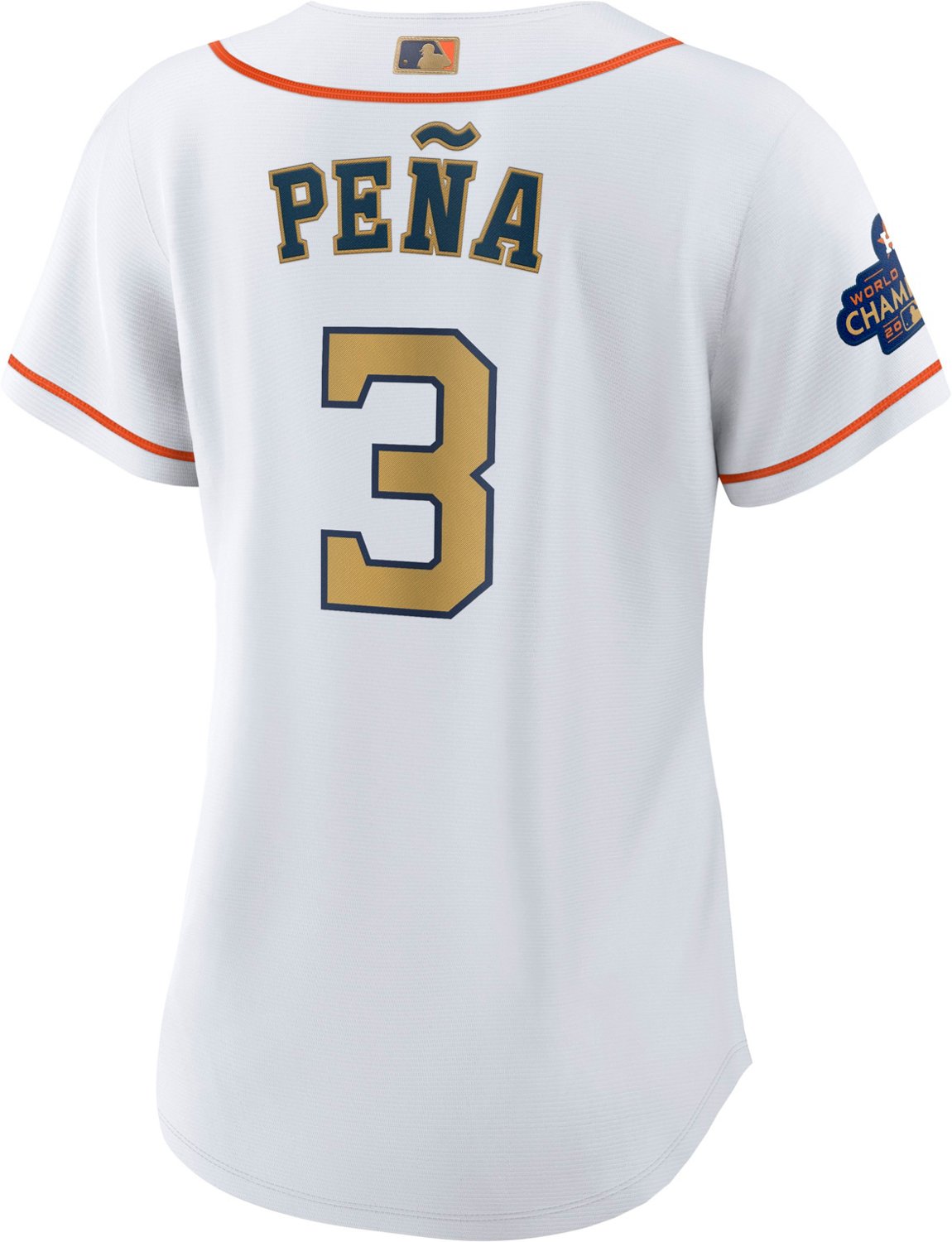 Nike Women's Houston Astros Gold Jeremy Pena Replica Jersey - vstockx
