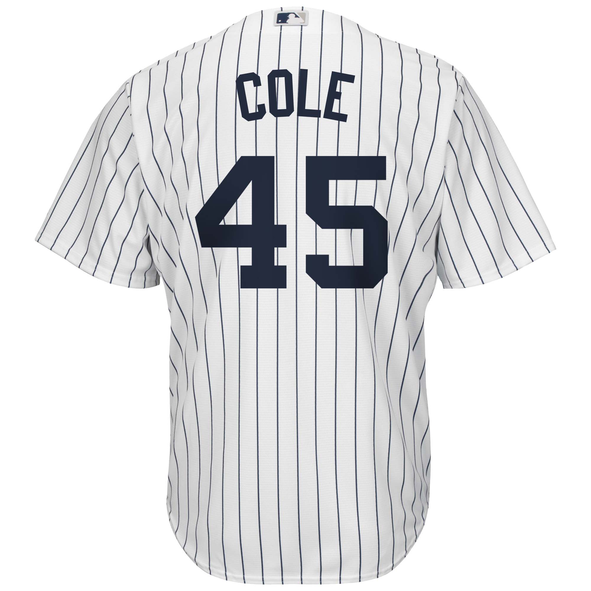 Gerrit Cole New York Yankees Big & Tall Replica Player Jersey - White/Navy - vstockx