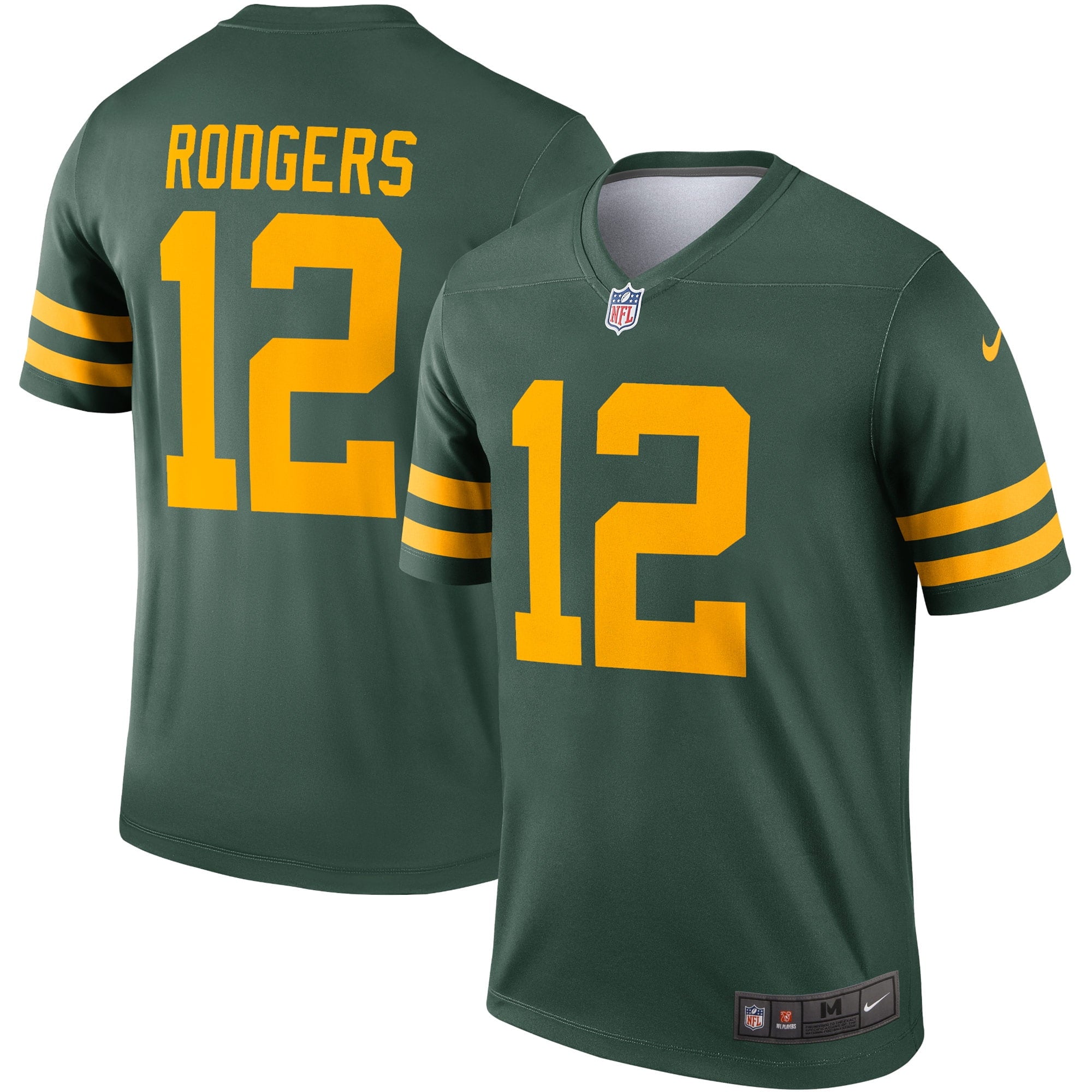 Men's Nike Aaron Rodgers Green Green Bay Packers Alternate Legend Player Jersey - vstockx
