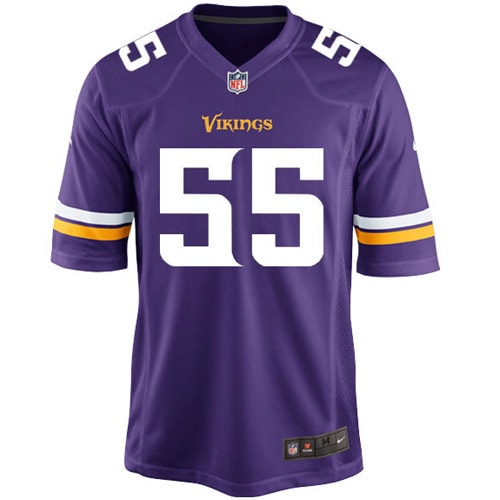 Anthony Barr Minnesota Vikings Youth Nike Team Color Game Jersey - Purple - vstockx