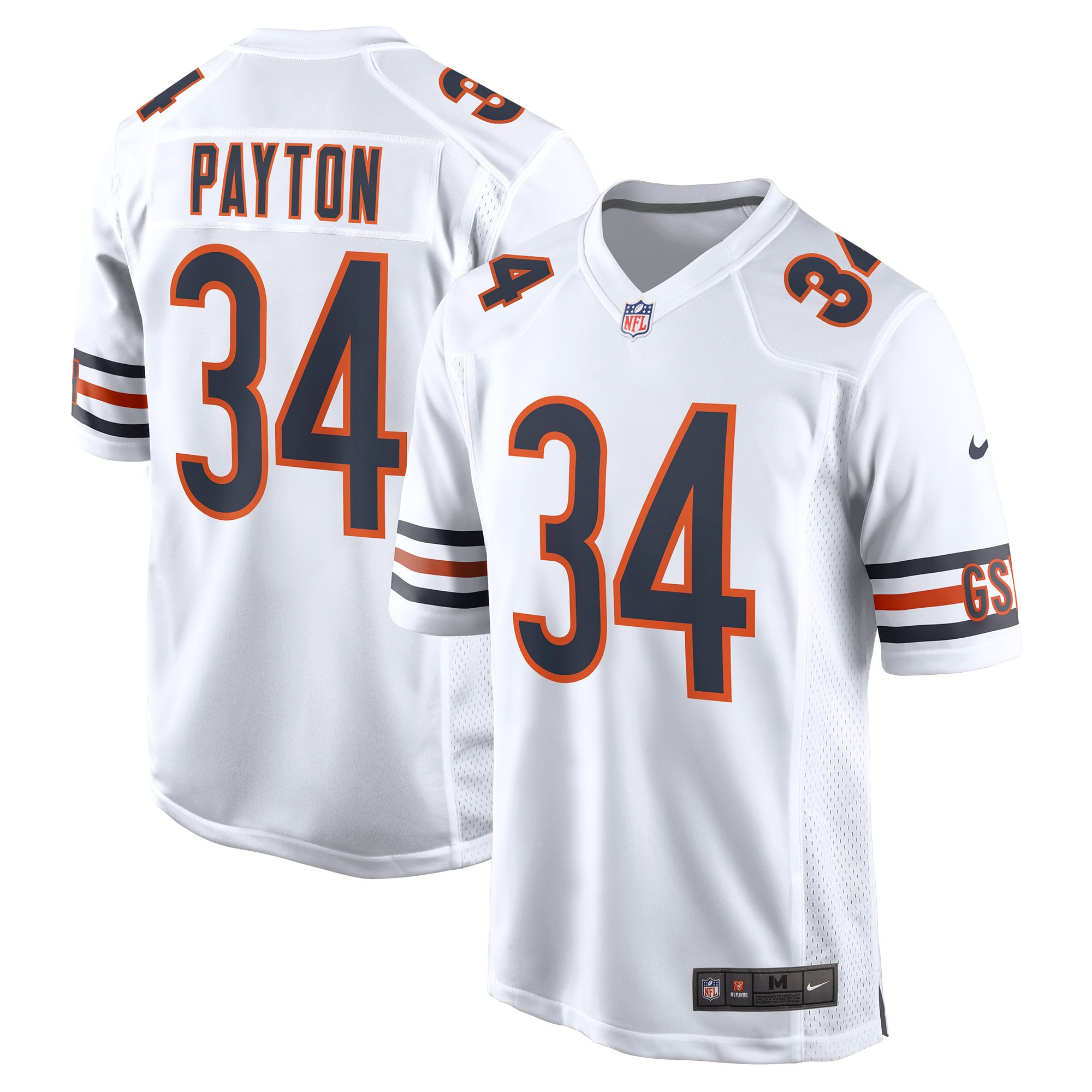Walter Payton Chicago Bears Nike Retired Player Away Game Jersey - White - vstockx