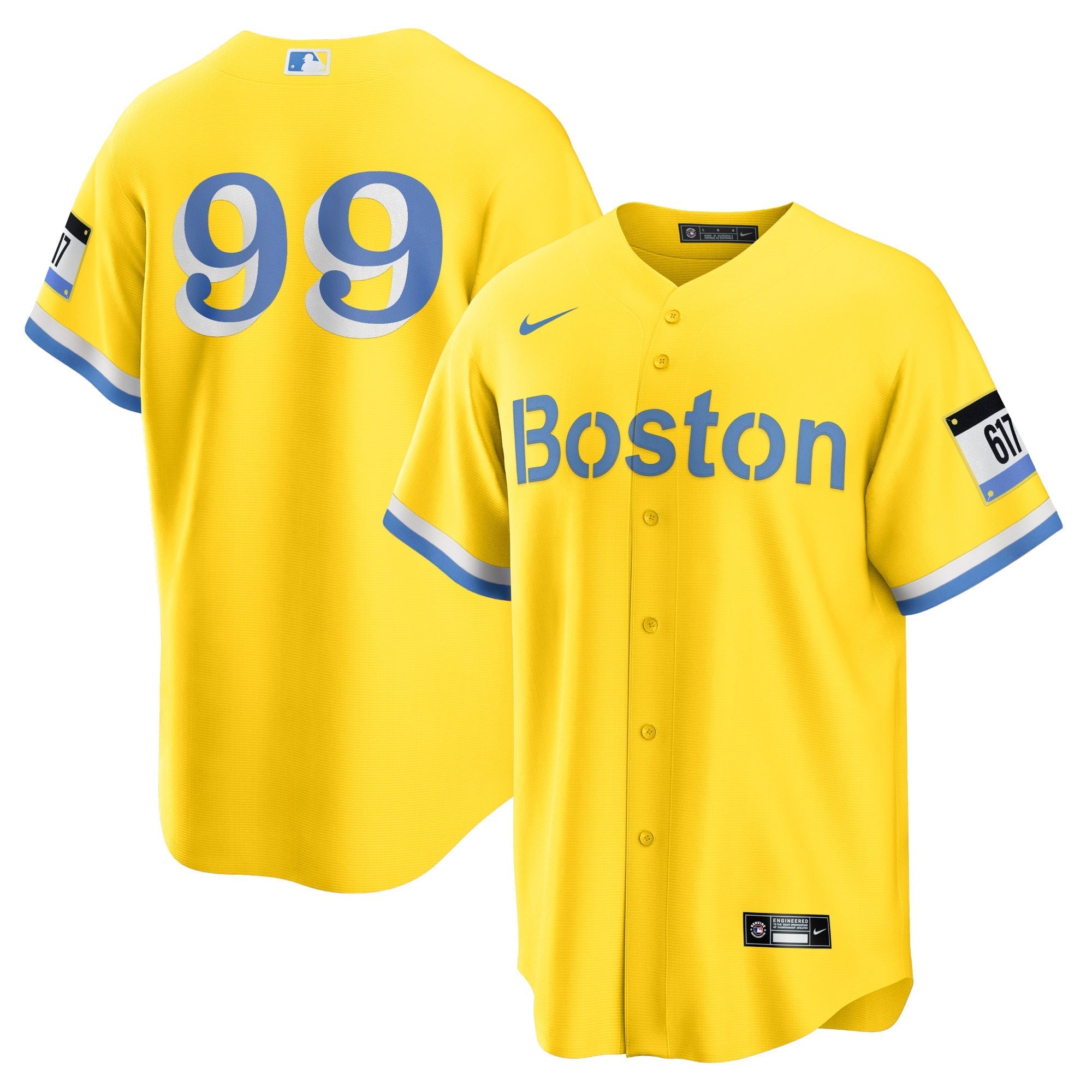 Men's Nike Alex Verdugo Gold Boston Red Sox City Connect Replica Player Jersey - vstockx
