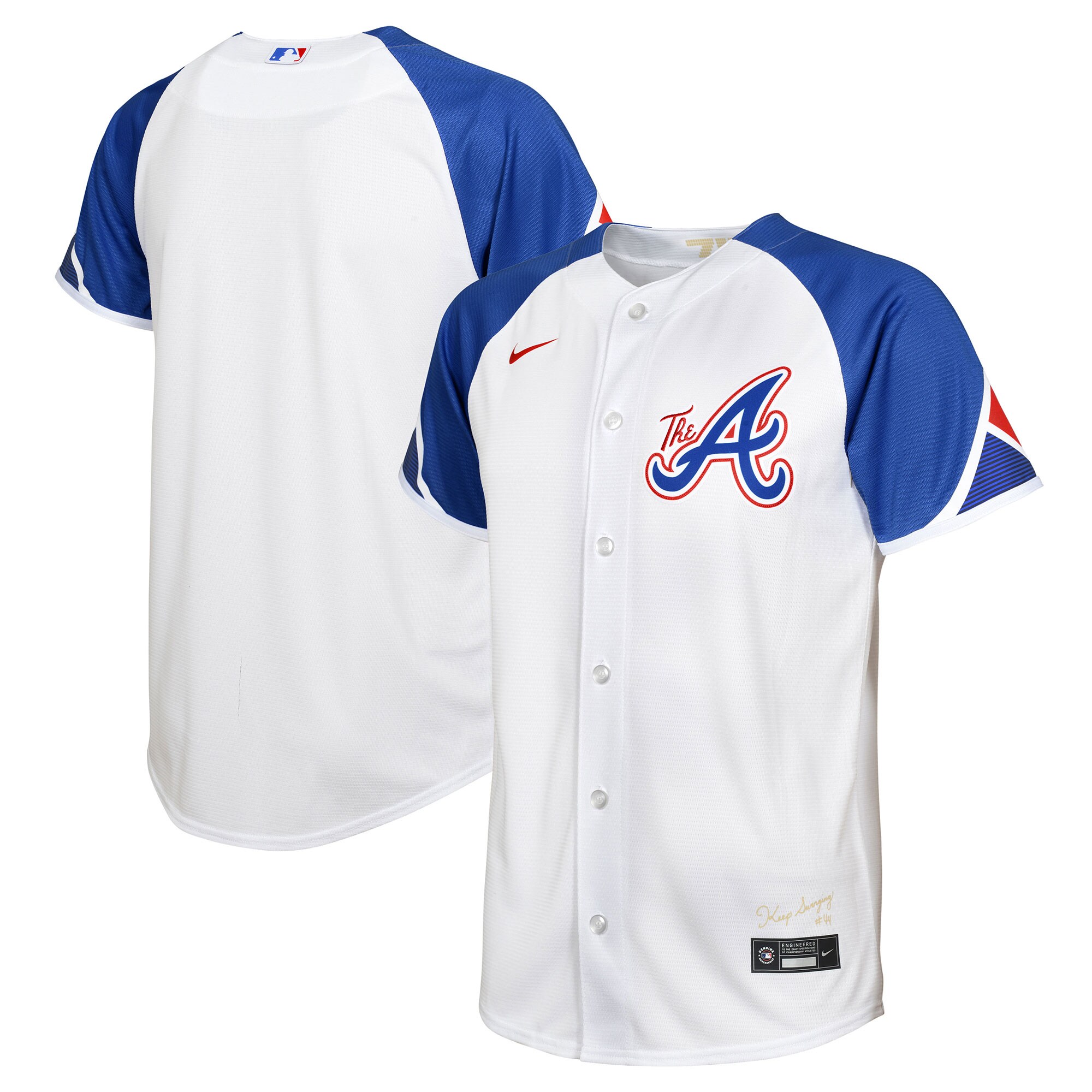 Atlanta Braves Nike Toddler 2023 City Connect Replica Jersey - White - vstockx