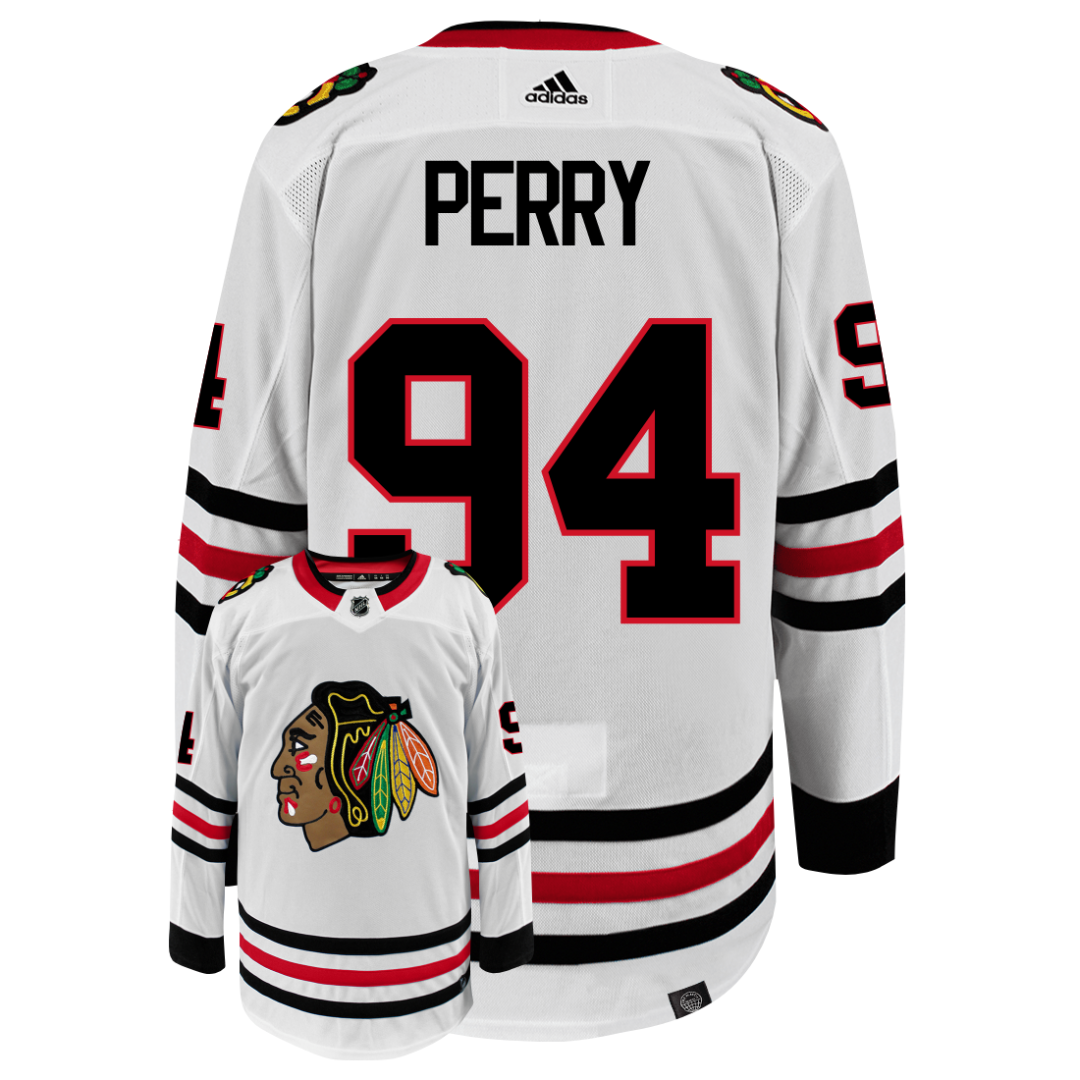 Corey Perry Chicago Blackhawks Adidas Primegreen Authentic NHL Hockey Jersey - vstockx