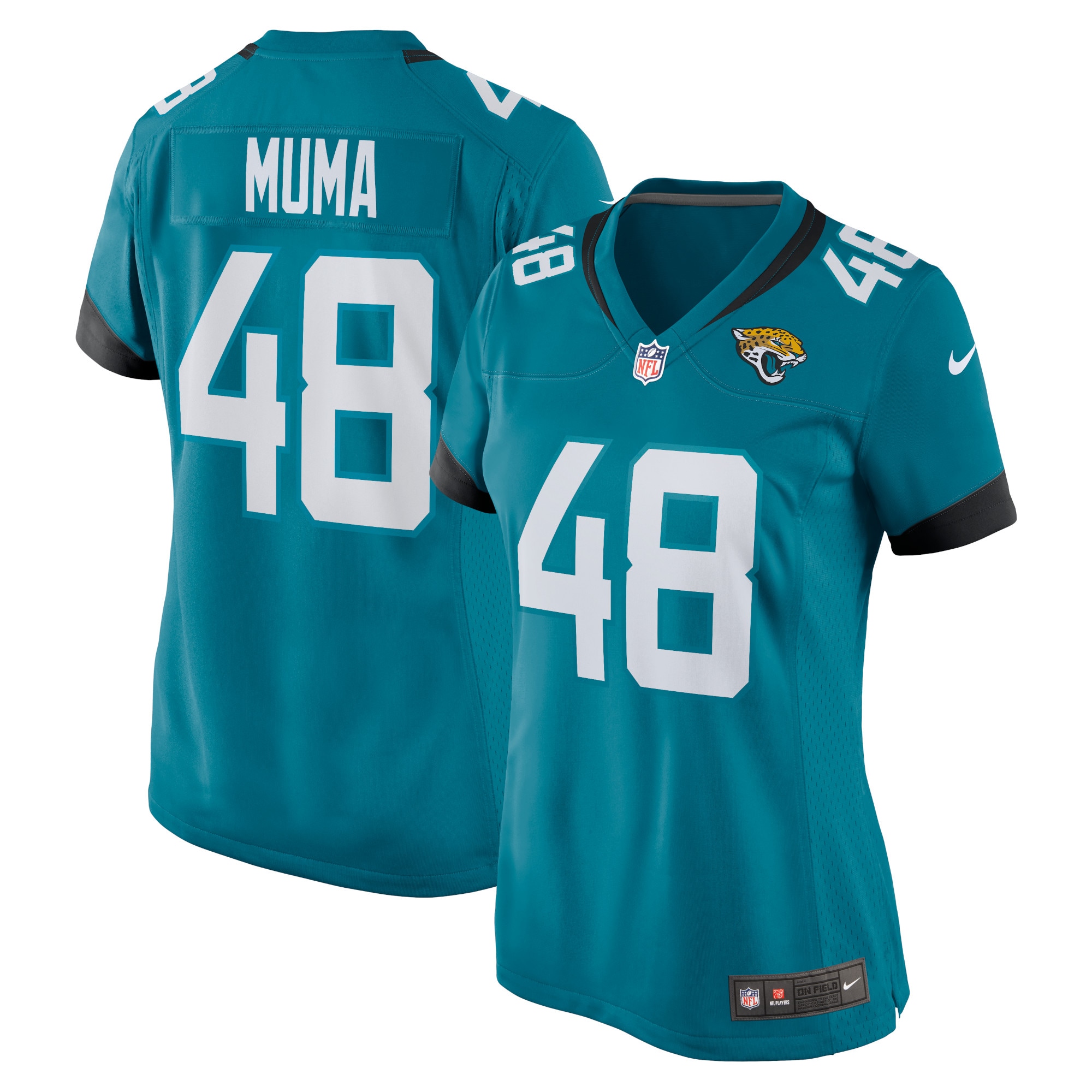 Chad Muma Jacksonville Jaguars Nike Women's Game Jersey - Teal - vstockx