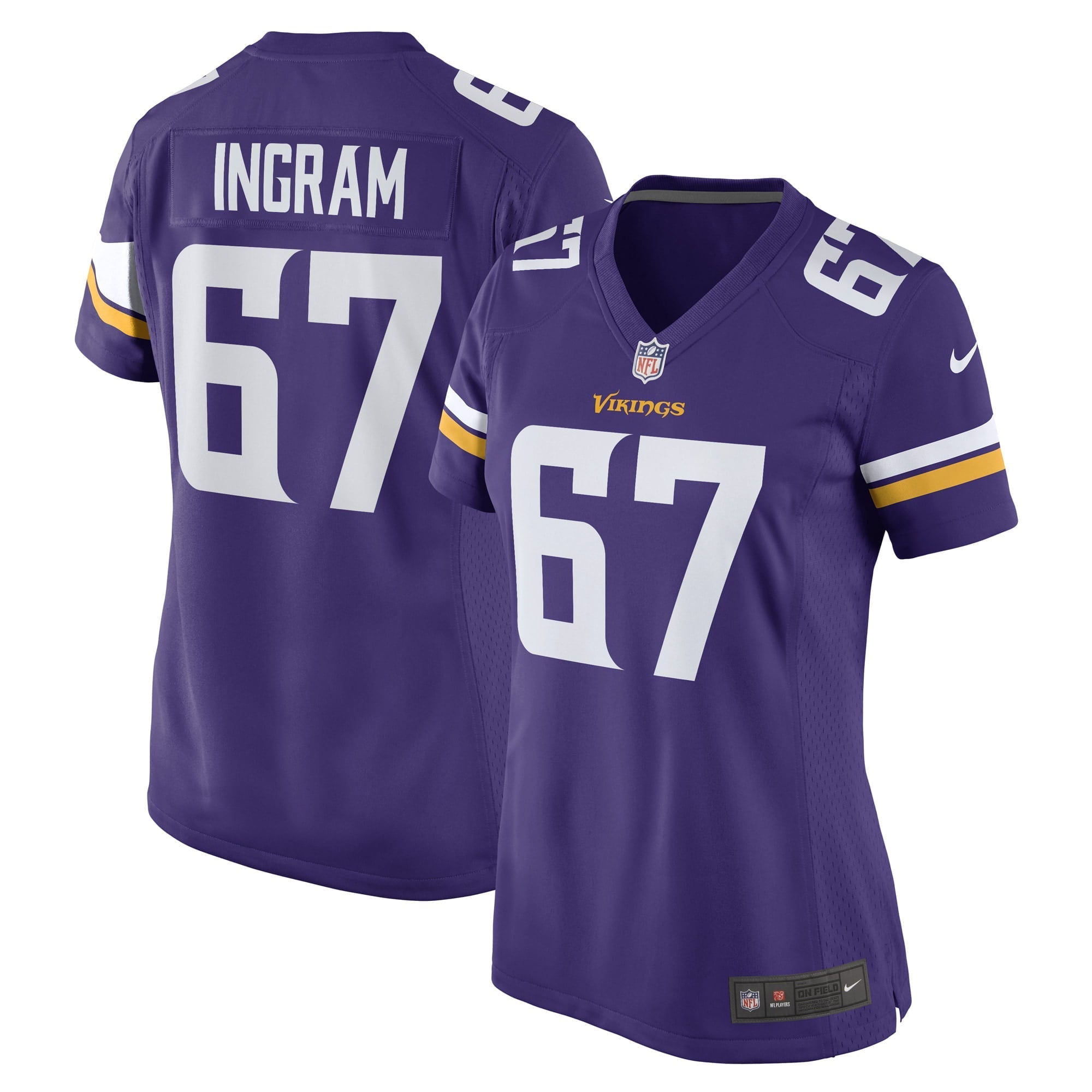 Women's Nike Ed Ingram Purple Minnesota Vikings Game Player Jersey - vstockx