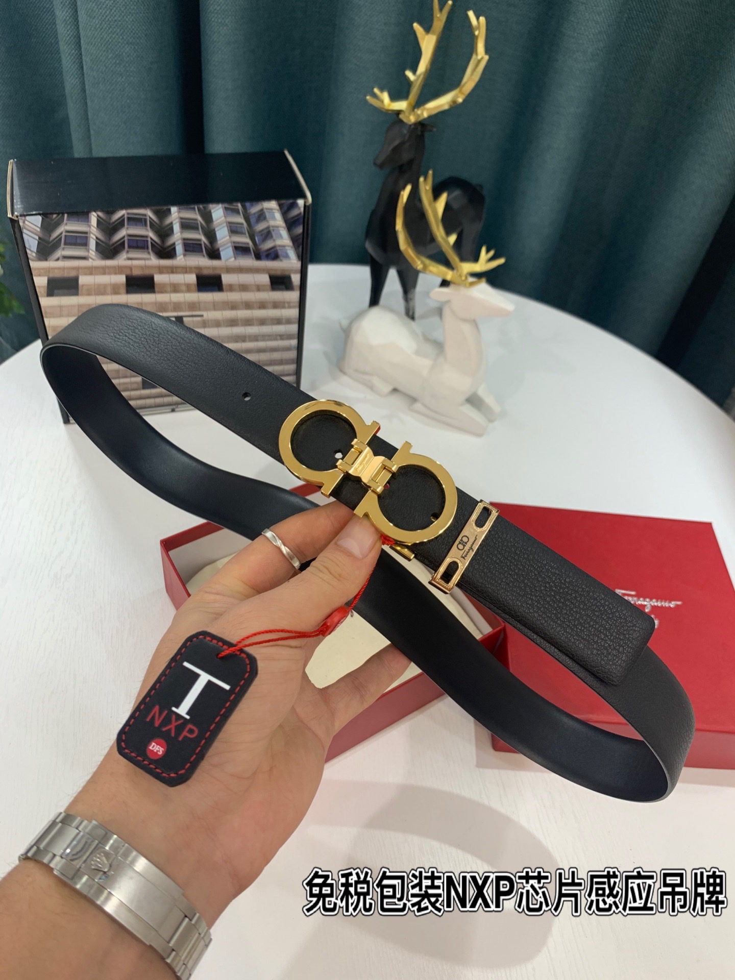Streetwear Belt Ferragamo 319176 size:3.5cm - vstockx