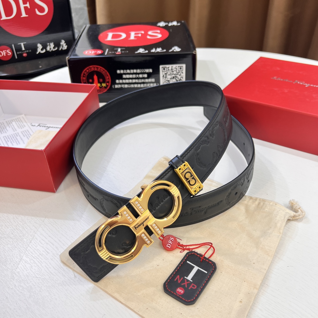 Streetwear Belt Ferragamo 320280 size:3.5cm - vstockx