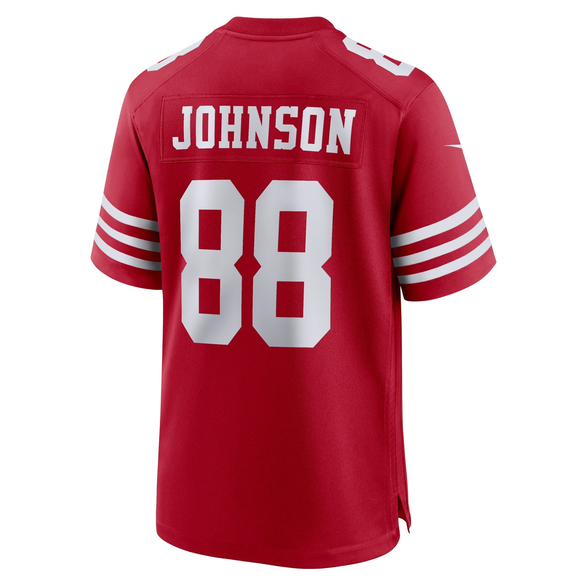 Men's Nike Tyron Johnson Scarlet San Francisco 49ers Team Game Jersey - vstockx