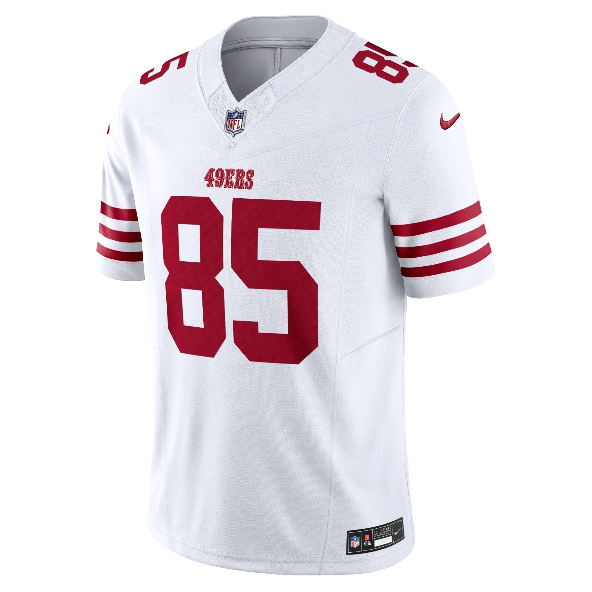 Men's Nike George Kittle White San Francisco 49ers Vapor F.U.S.E. Limited Jersey - vstockx