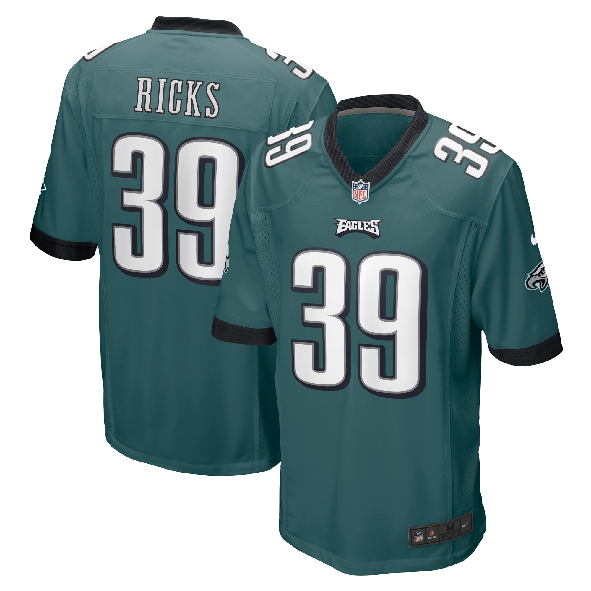 Eli Ricks Philadelphia Eagles Nike Team Game Jersey - Midnight Green - vstockx
