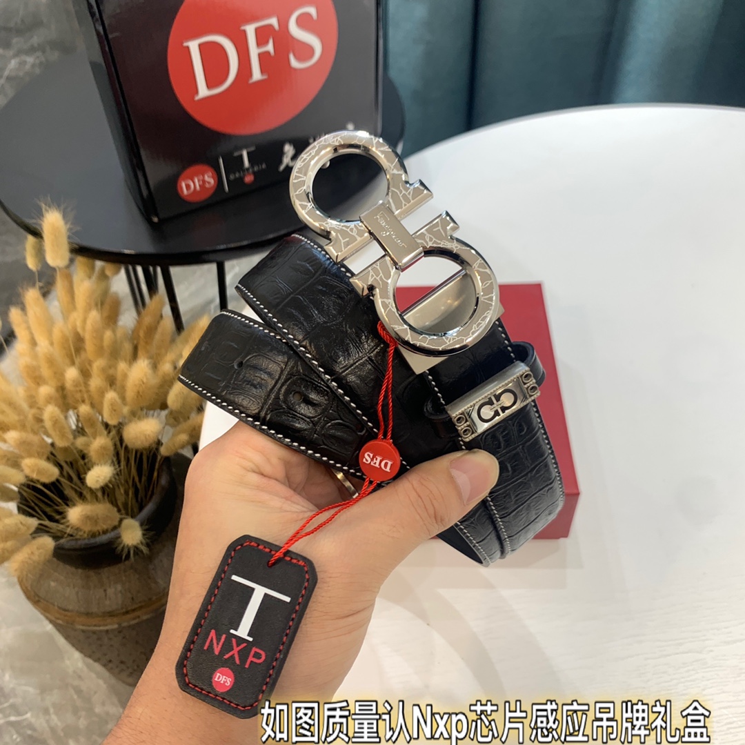 Streetwear Belt Ferragamo 319407 size:3.5cm - vstockx