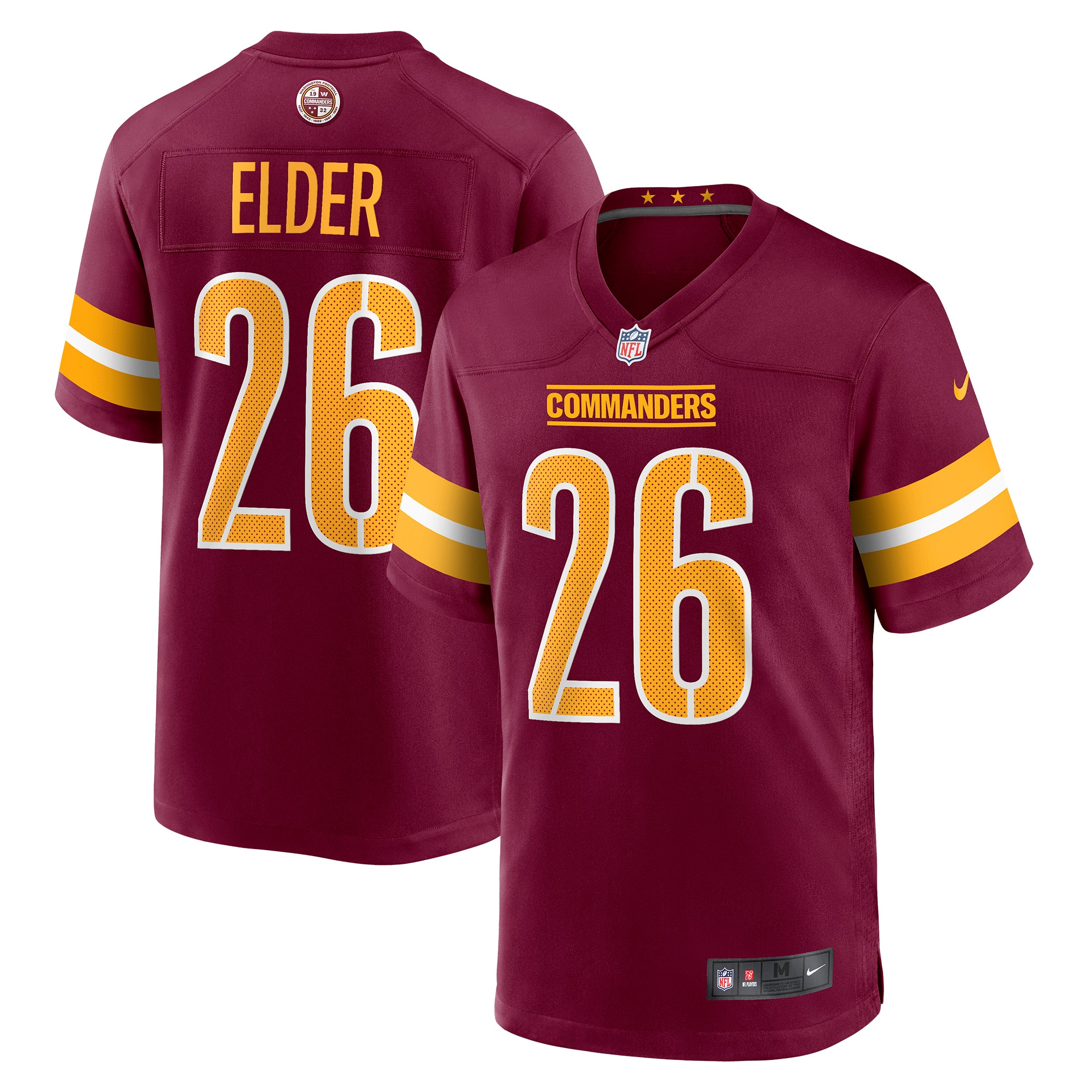 Corn Elder Washington Commanders Nike Game Jersey - Burgundy - vstockx