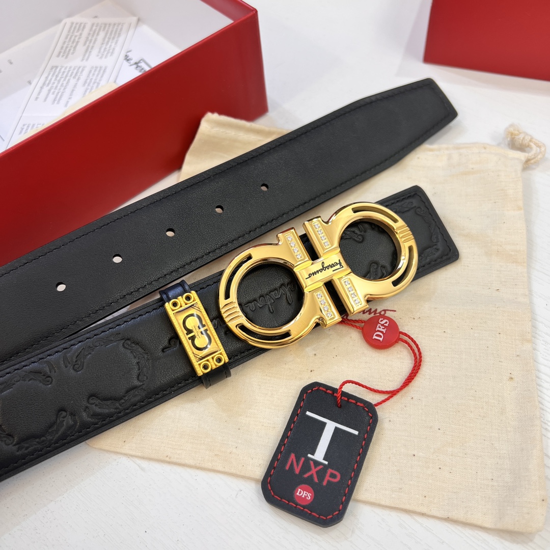 Streetwear Belt Ferragamo 320280 size:3.5cm - vstockx