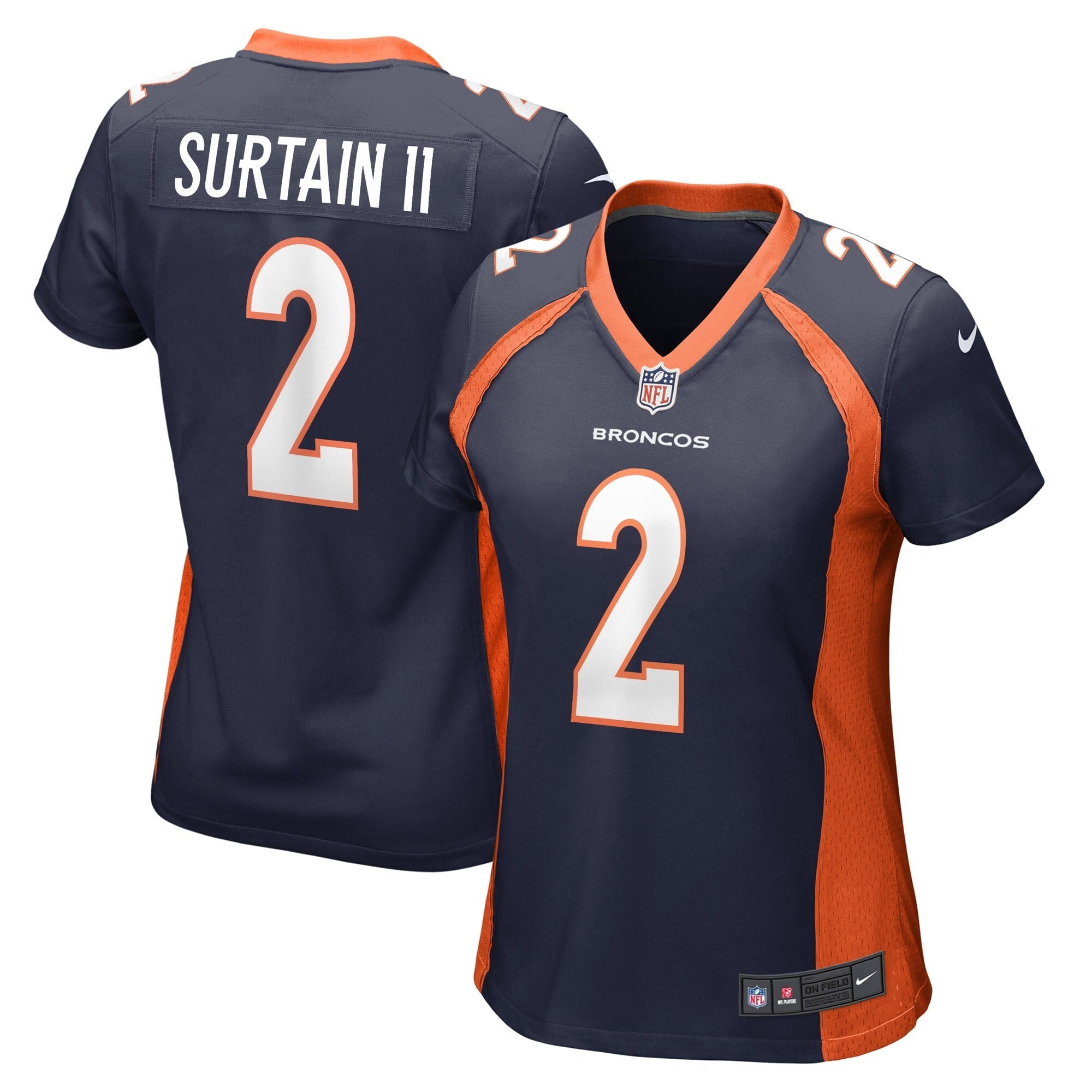 Women's Nike Patrick Surtain II Navy Denver Broncos Home Game Player Jersey - vstockx
