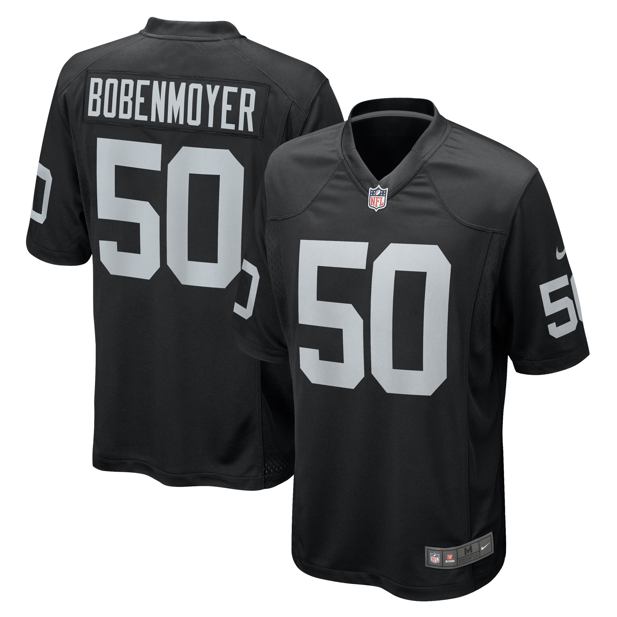 Jacob Bobenmoyer Las Vegas Raiders Nike Game Player Jersey - Black - vstockx