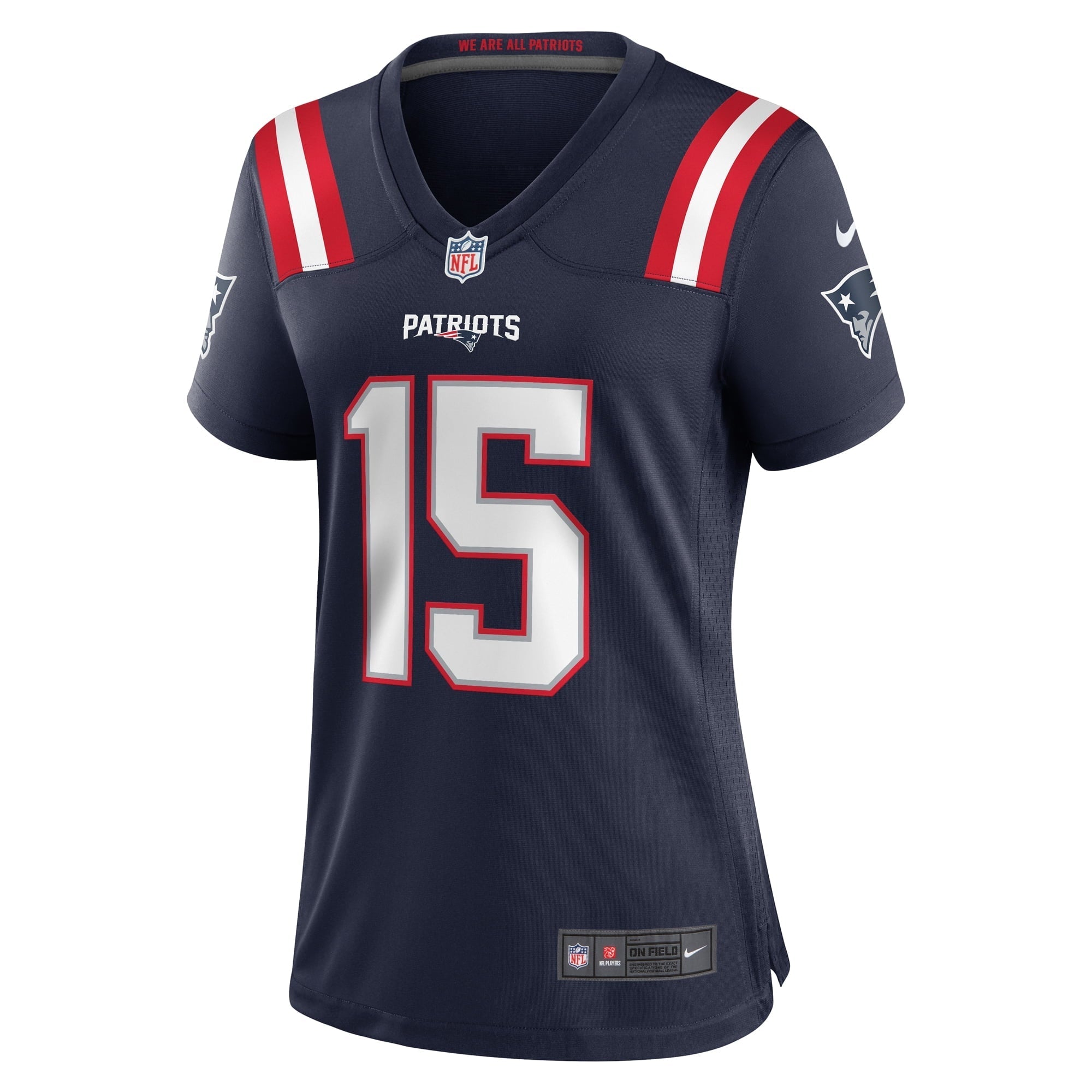 Women's Nike Ezekiel Elliott Navy New England Patriots Game Player Jersey - vstockx