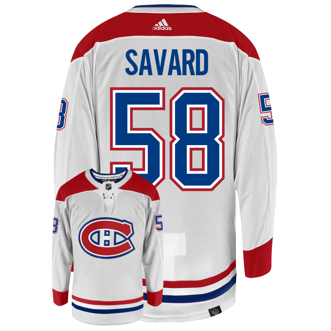 David Savard Montreal Canadiens Adidas Primegreen Authentic NHL Hockey Jersey - vstockx
