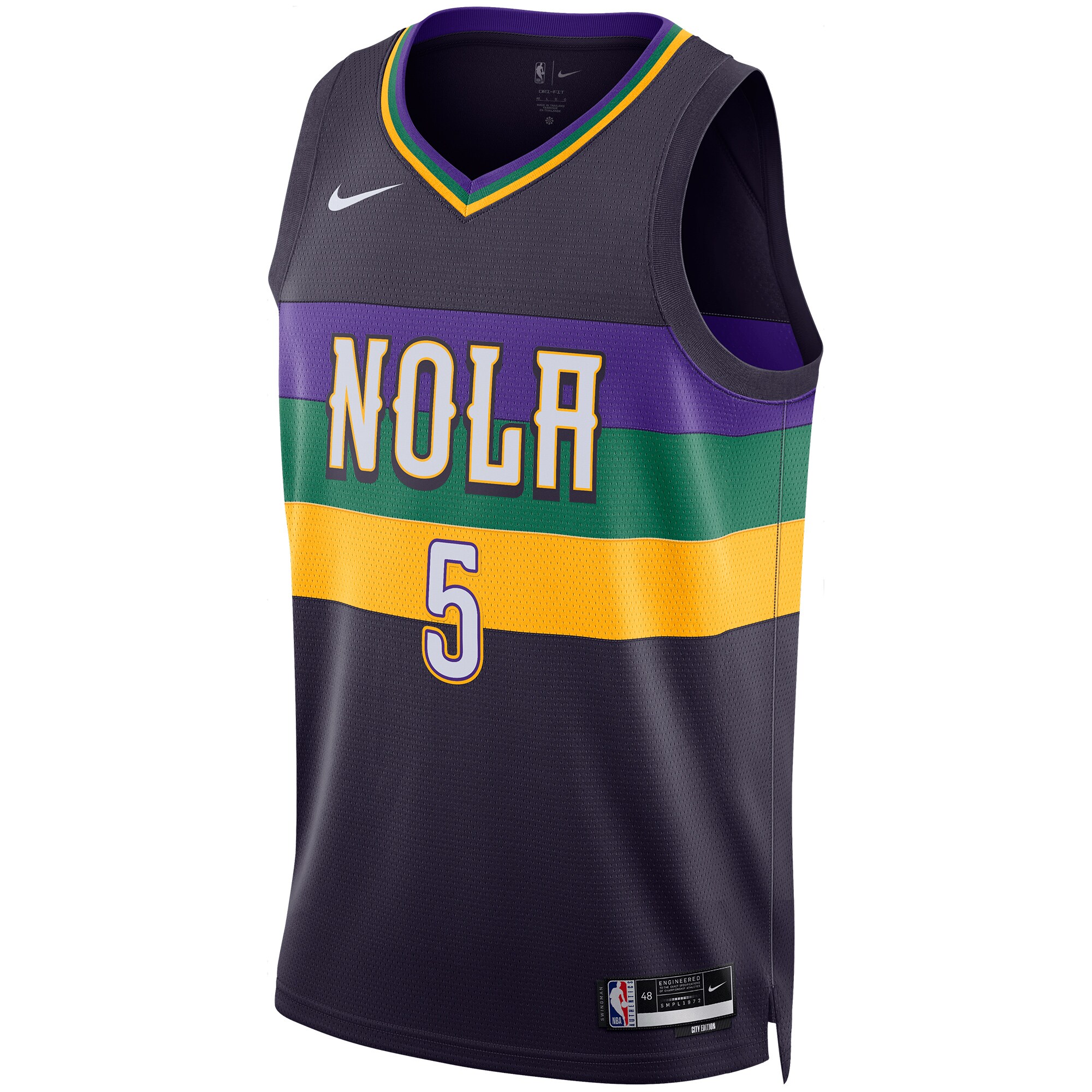 Herbert Jones New Orleans Pelicans Nike Unisex 2022/23 Swingman Jersey - City Edition - Purple - vstockx