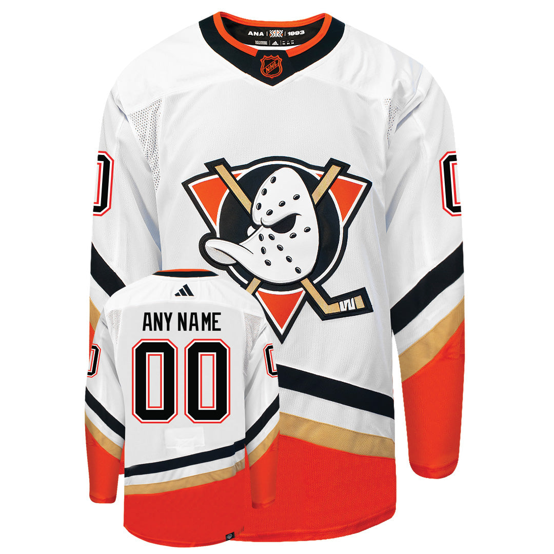 Customizable Anaheim Ducks Adidas 2022 Primegreen Reverse Retro Authentic NHL Hockey Jersey - vstockx