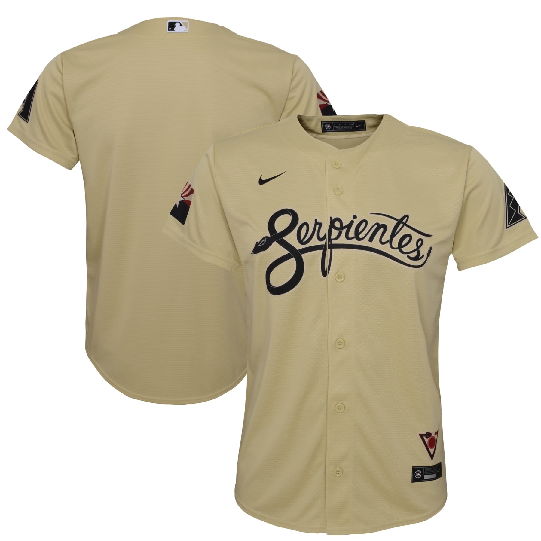 Youth Nike Sand Arizona Diamondbacks City Connect Replica Jersey - vstockx