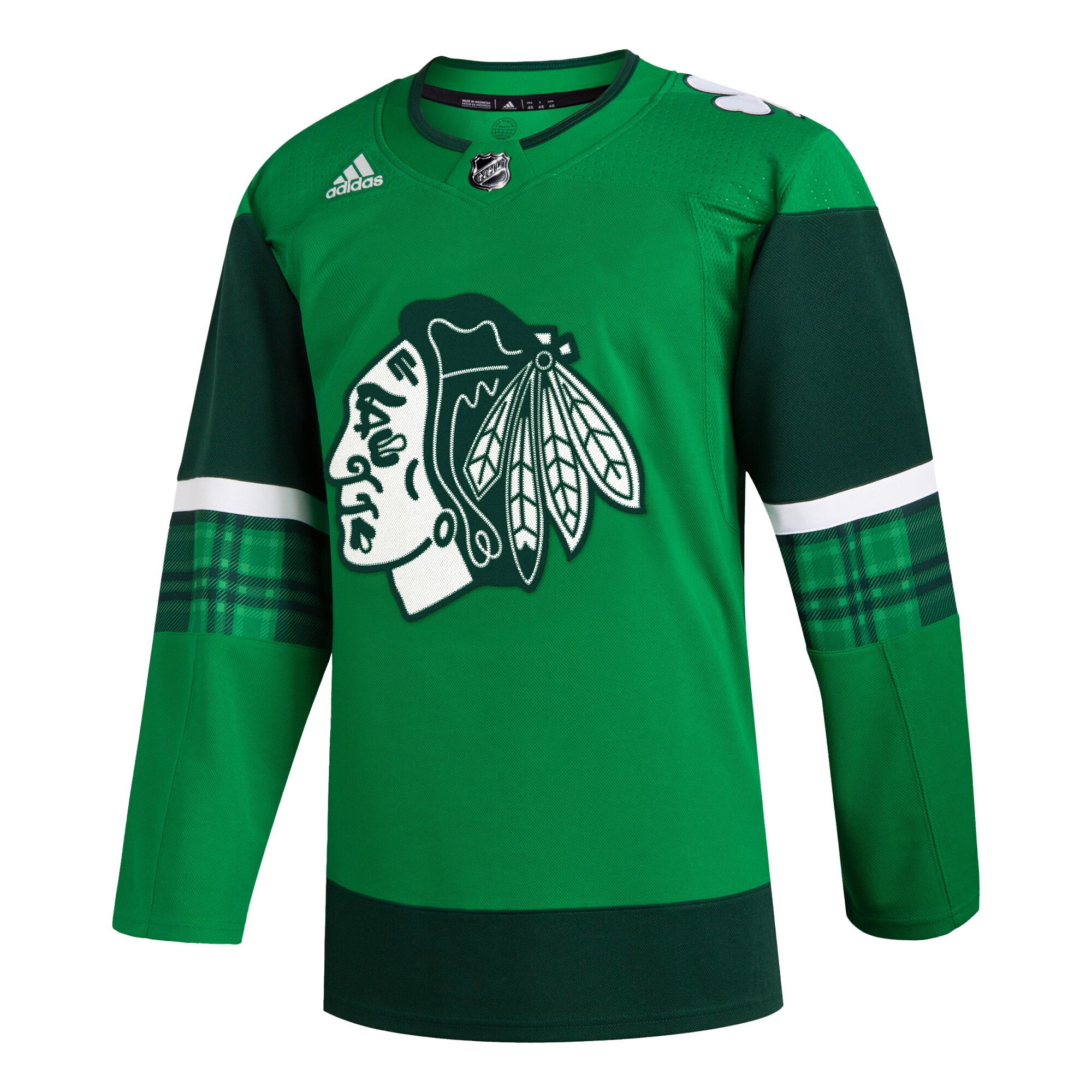 Chicago Blackhawks adidas 2023 St. Patrick's Day Primegreen Authentic Jersey - Kelly Green - vstockx