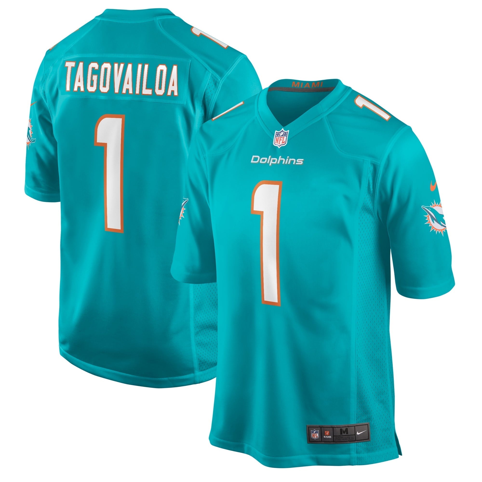 Men's Nike Tua Tagovailoa Aqua Miami Dolphins Game Jersey - vstockx