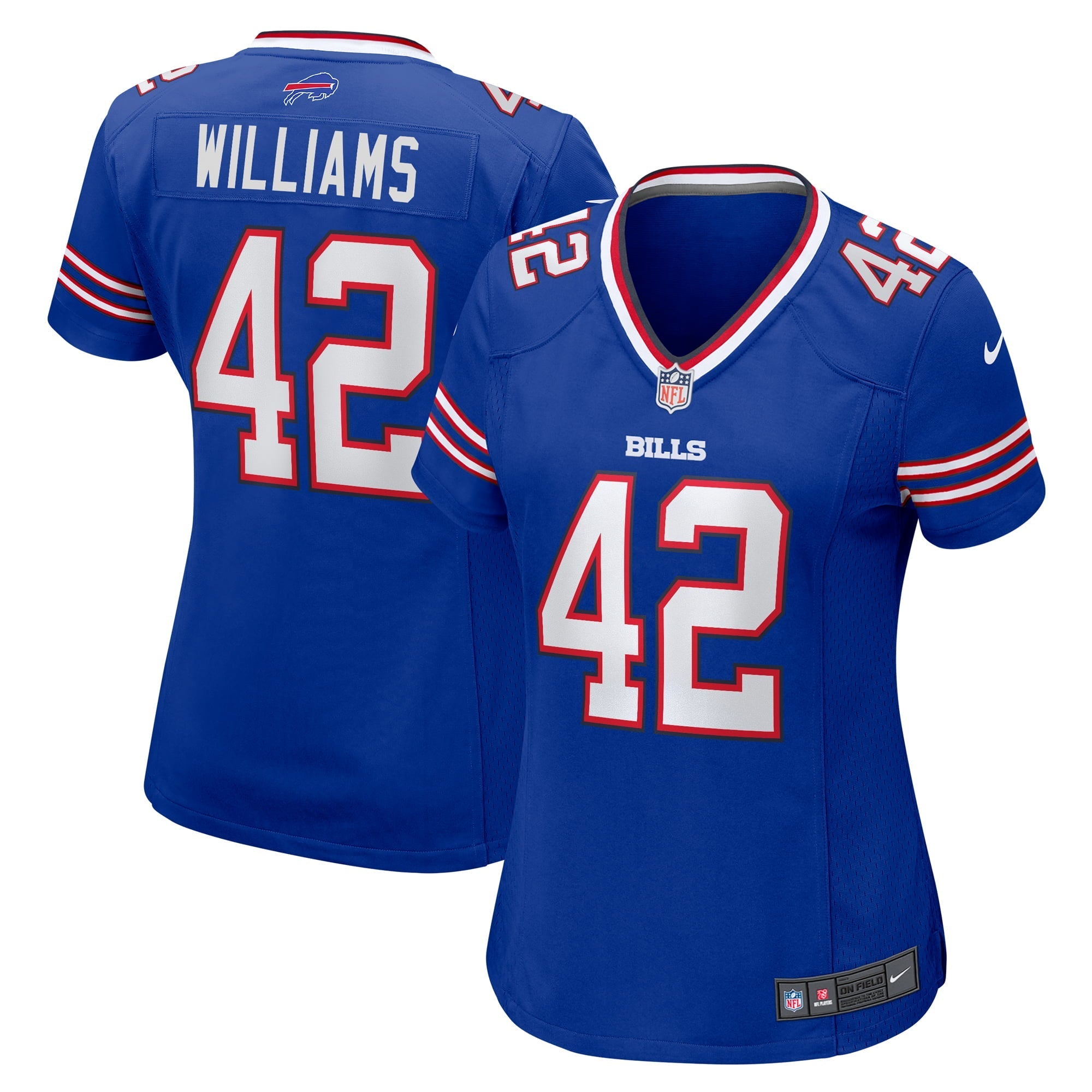 Women's Nike Dorian Williams Royal Buffalo Bills Home Game Jersey - vstockx