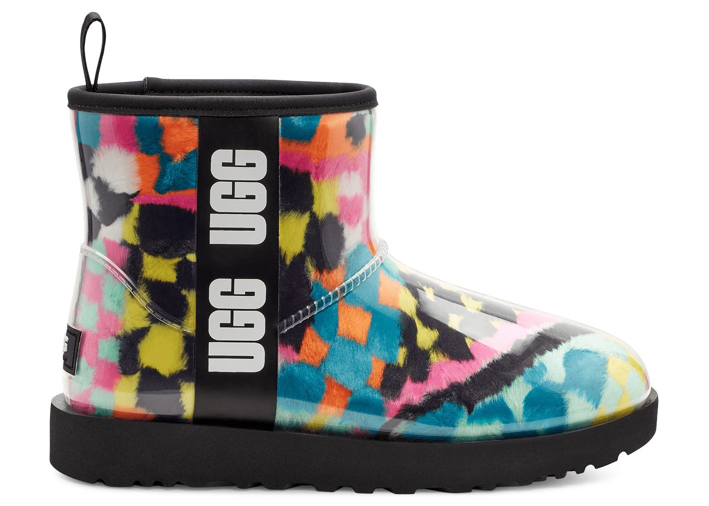 UGG Classic Clear Mini Boot Checks Black Multi (Women's) - vstockx