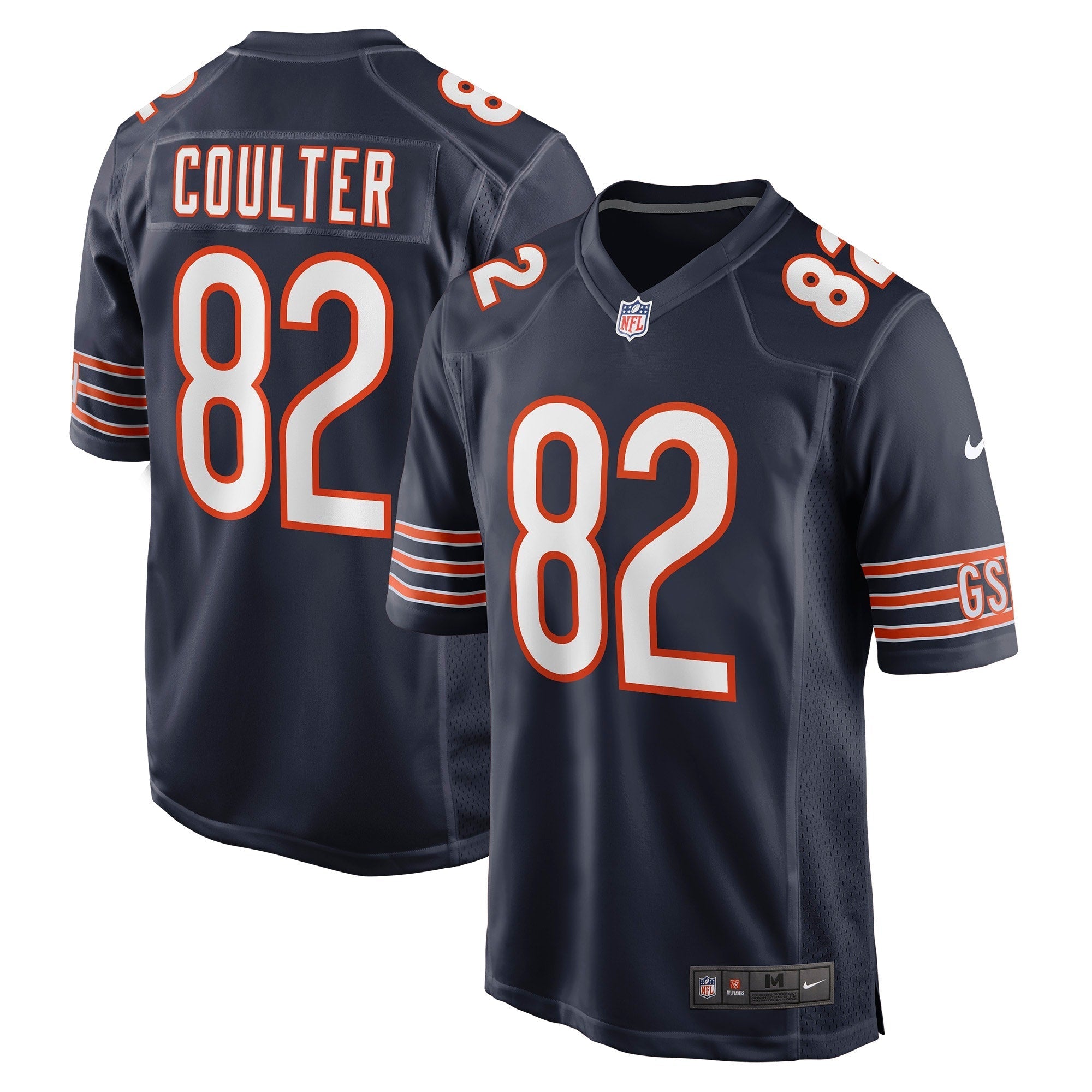 Men's Nike Isaiah Coulter Navy Chicago Bears Game Jersey - vstockx