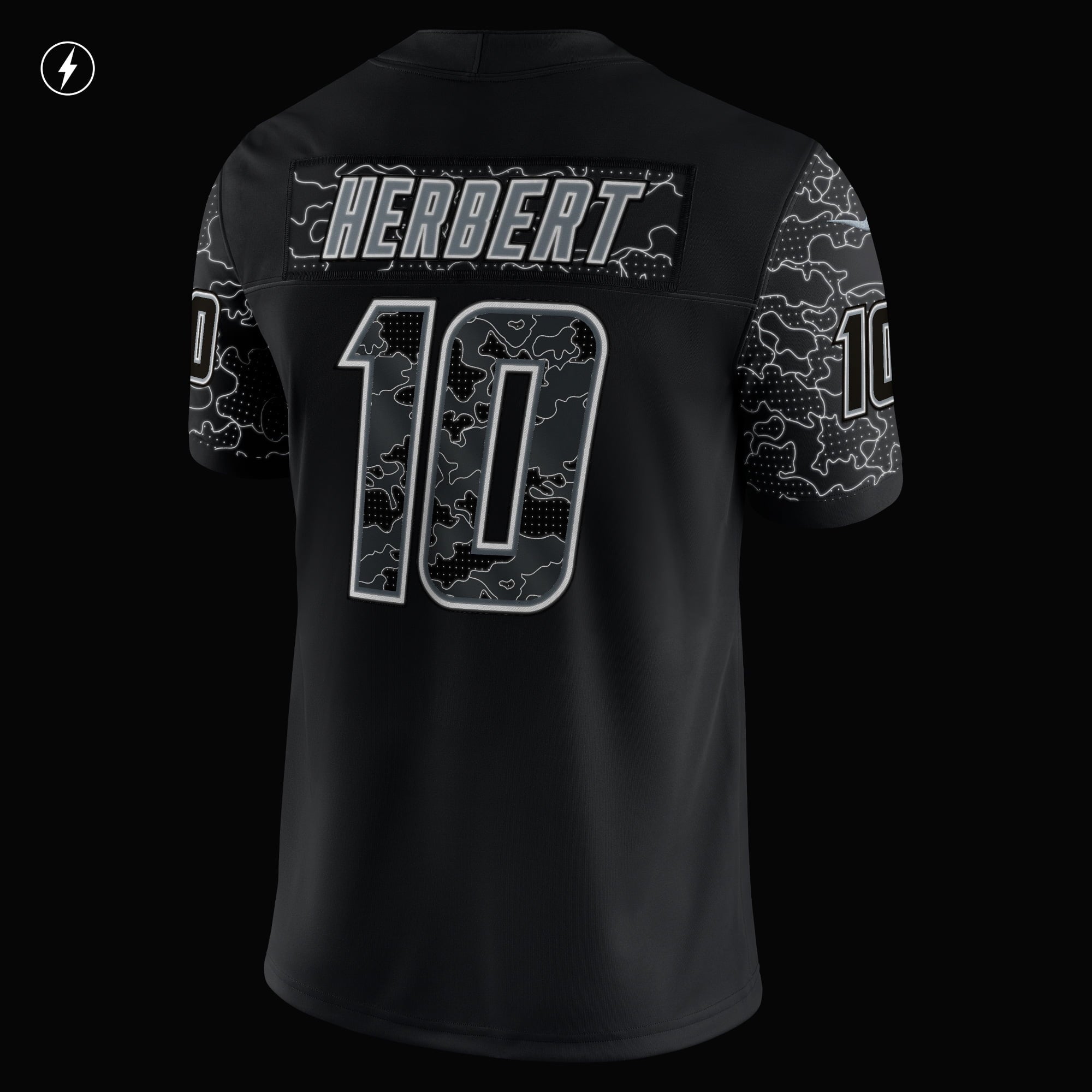 Men's Nike Justin Herbert Black Los Angeles Chargers RFLCTV Limited Jersey - vstockx