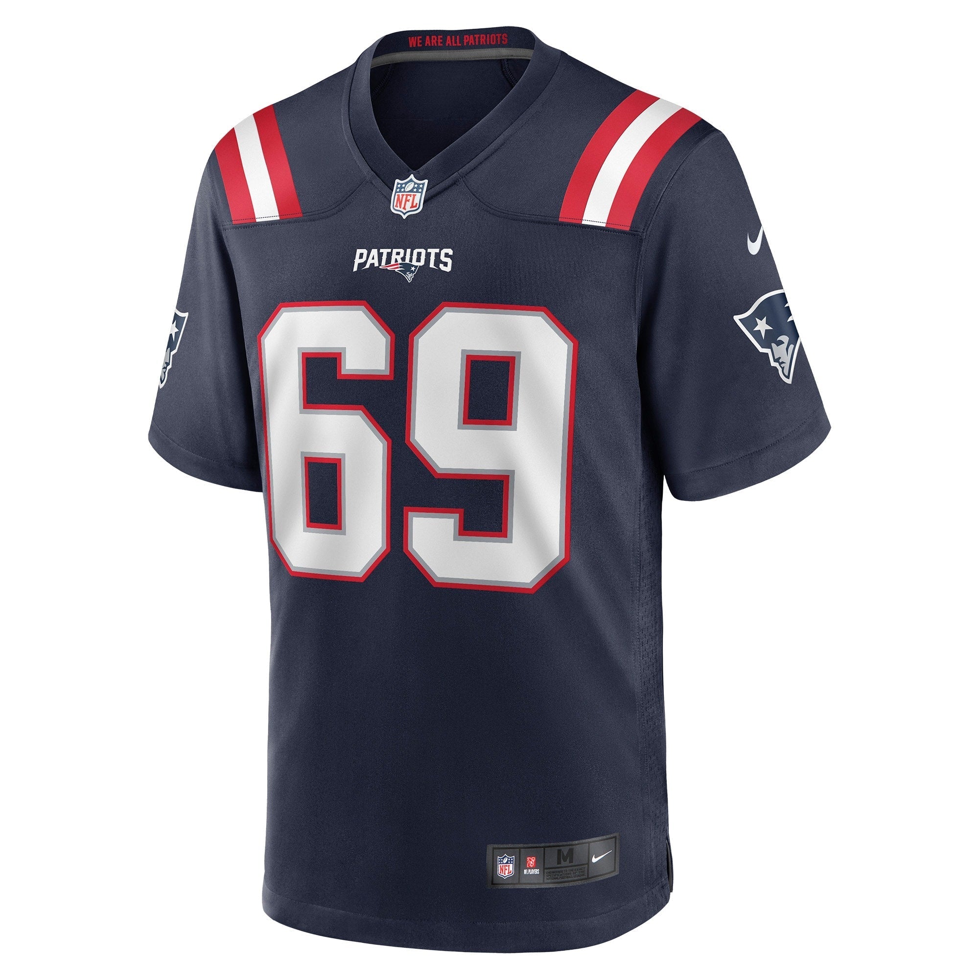 Men's Nike Cole Strange Navy New England Patriots Player Game Jersey - vstockx