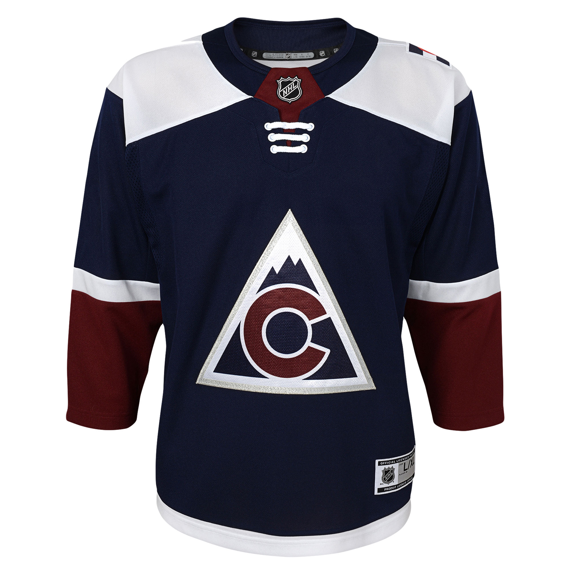 Colorado Avalanche Youth 2018/19 Alternate Premier Jersey - Navy - vstockx