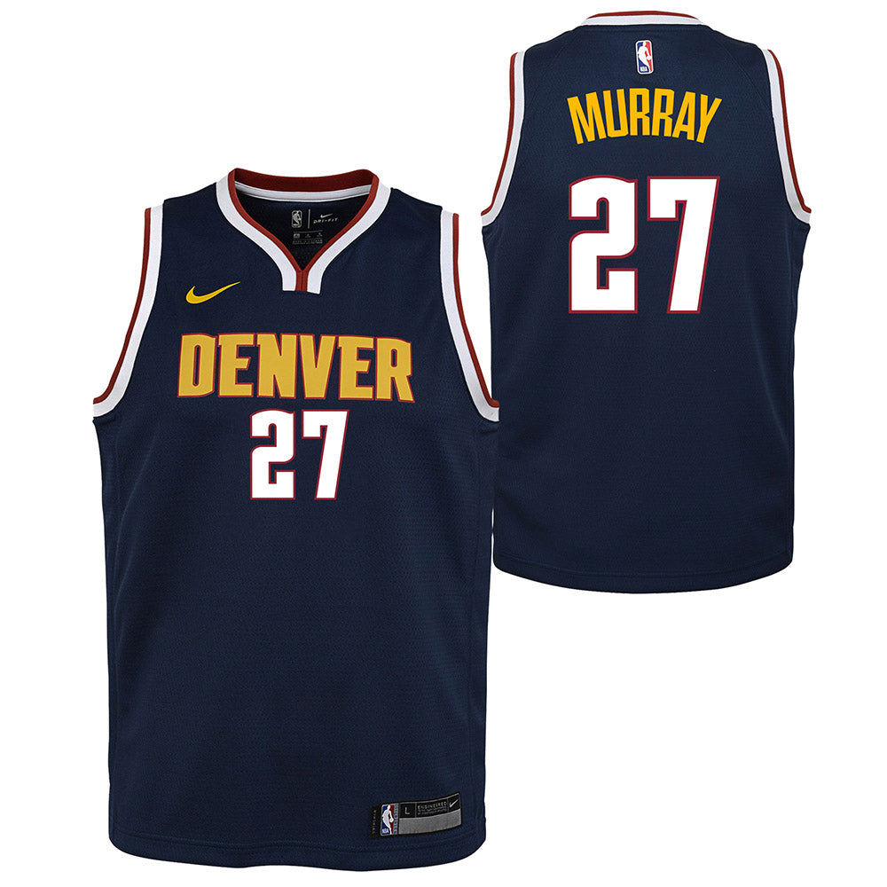 Youth Denver Nuggets Jamal Murray Icon Edition Jersey - Navy - vstockx